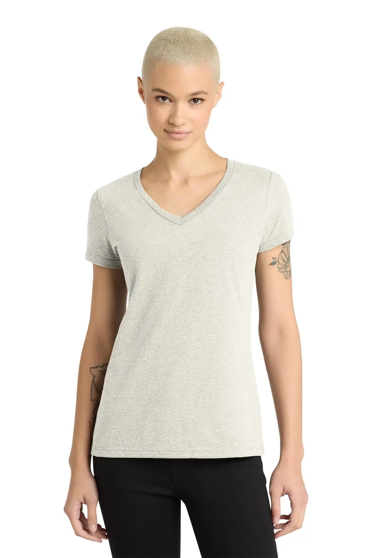 District® Women’s Perfect Weight® V-Neck Tee #DM1170L Game Over Merch