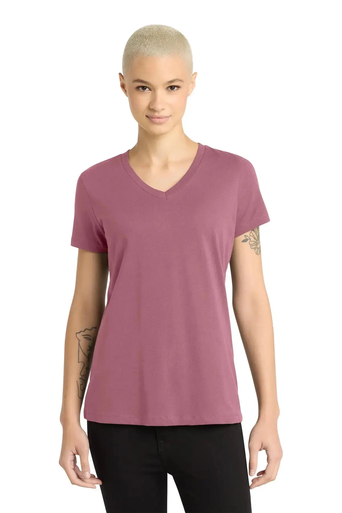 District® Women’s Perfect Weight® V-Neck Tee #DM1170L Game Over Merch