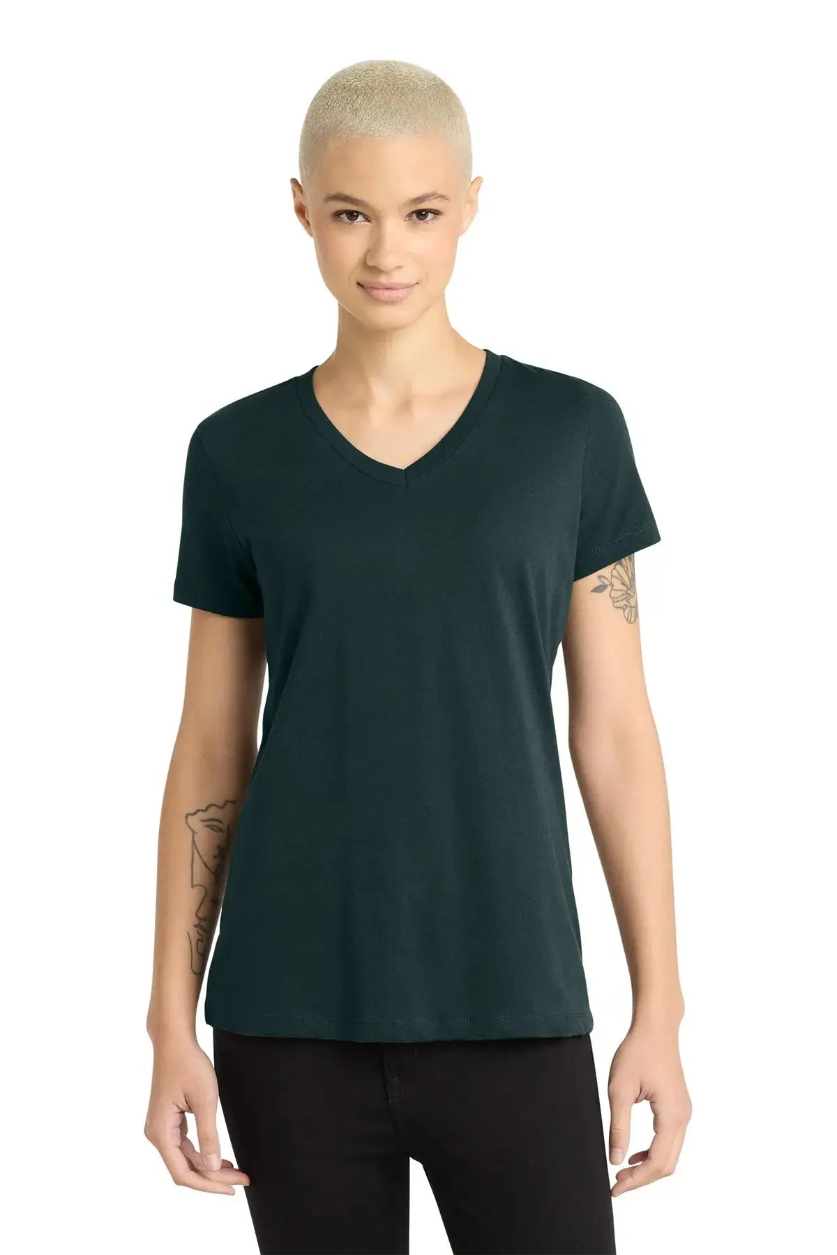 District® Women’s Perfect Weight® V-Neck Tee #DM1170L Game Over Merch