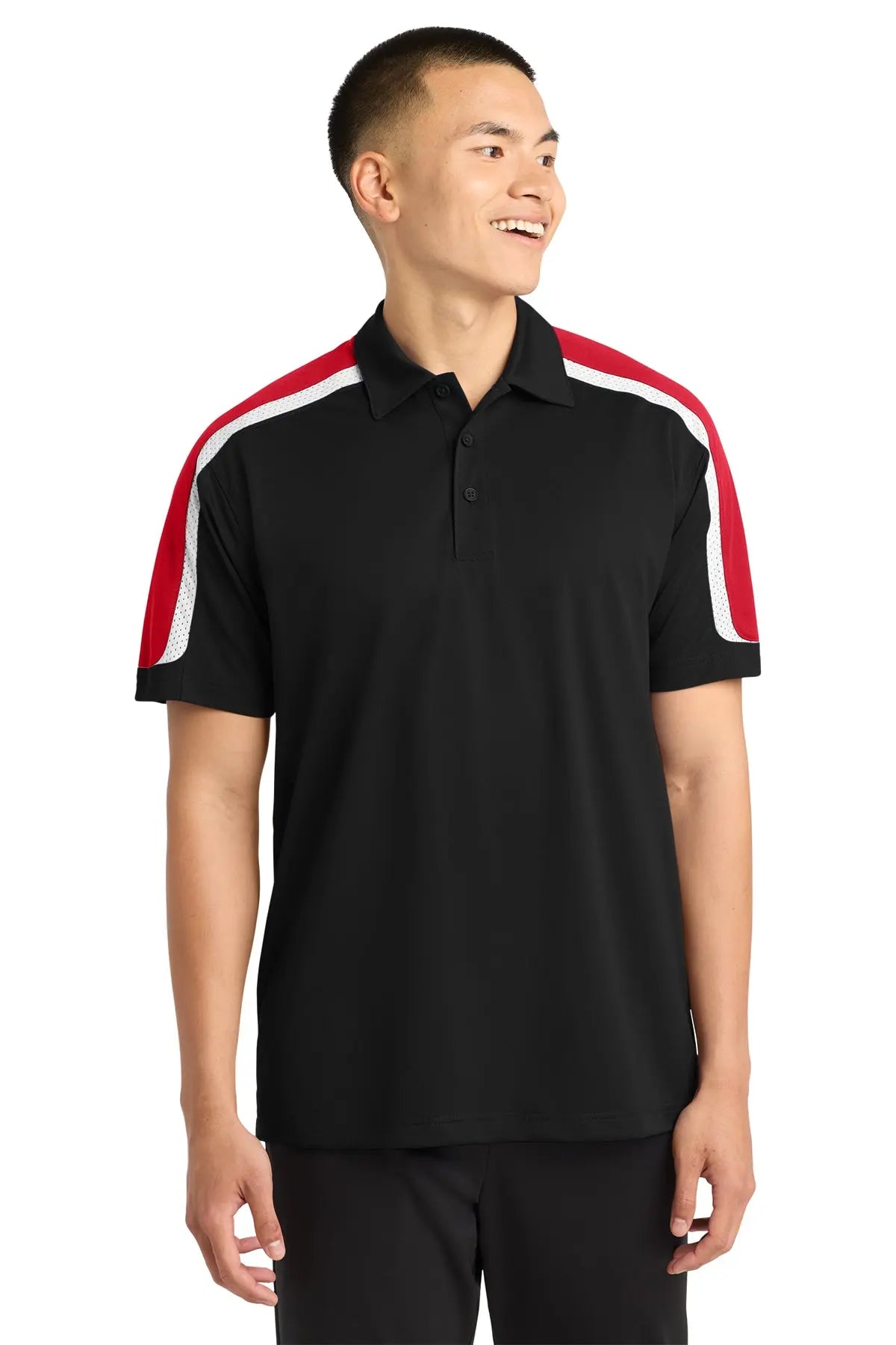 Sport-Tek® Tricolor Shoulder Micropique Sport-Wick® Polo #ST658Game Over Merch