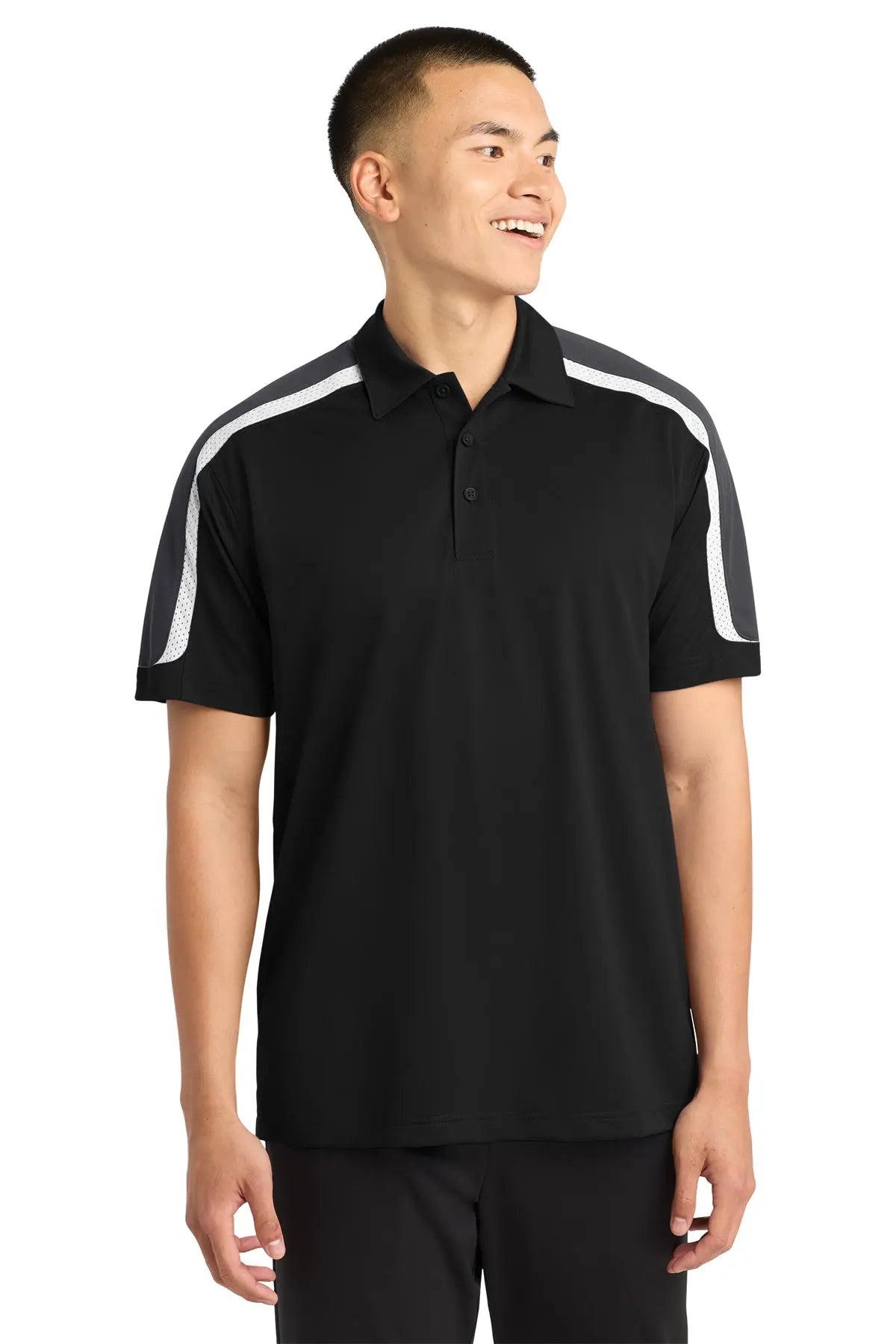Sport-Tek® Tricolor Shoulder Micropique Sport-Wick® Polo #ST658Game Over Merch