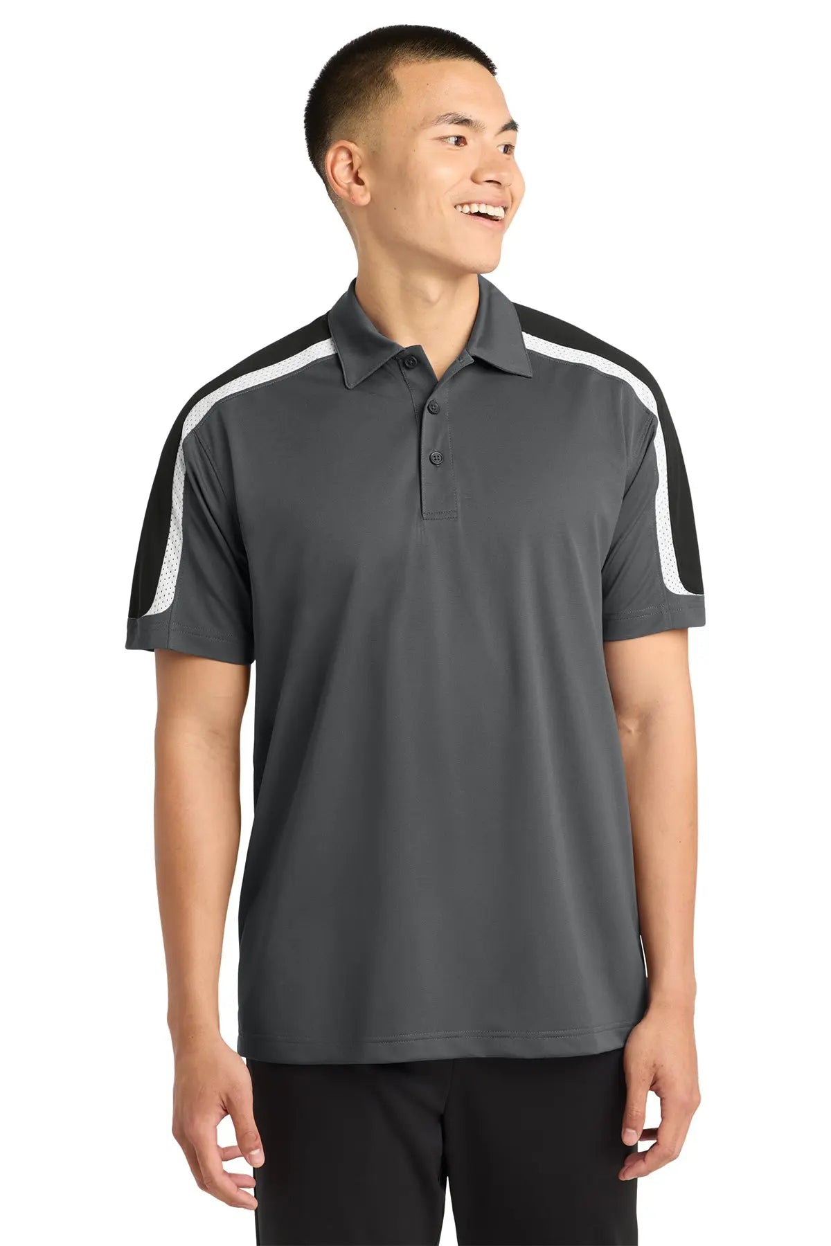 Sport-Tek® Tricolor Shoulder Micropique Sport-Wick® Polo #ST658Game Over Merch