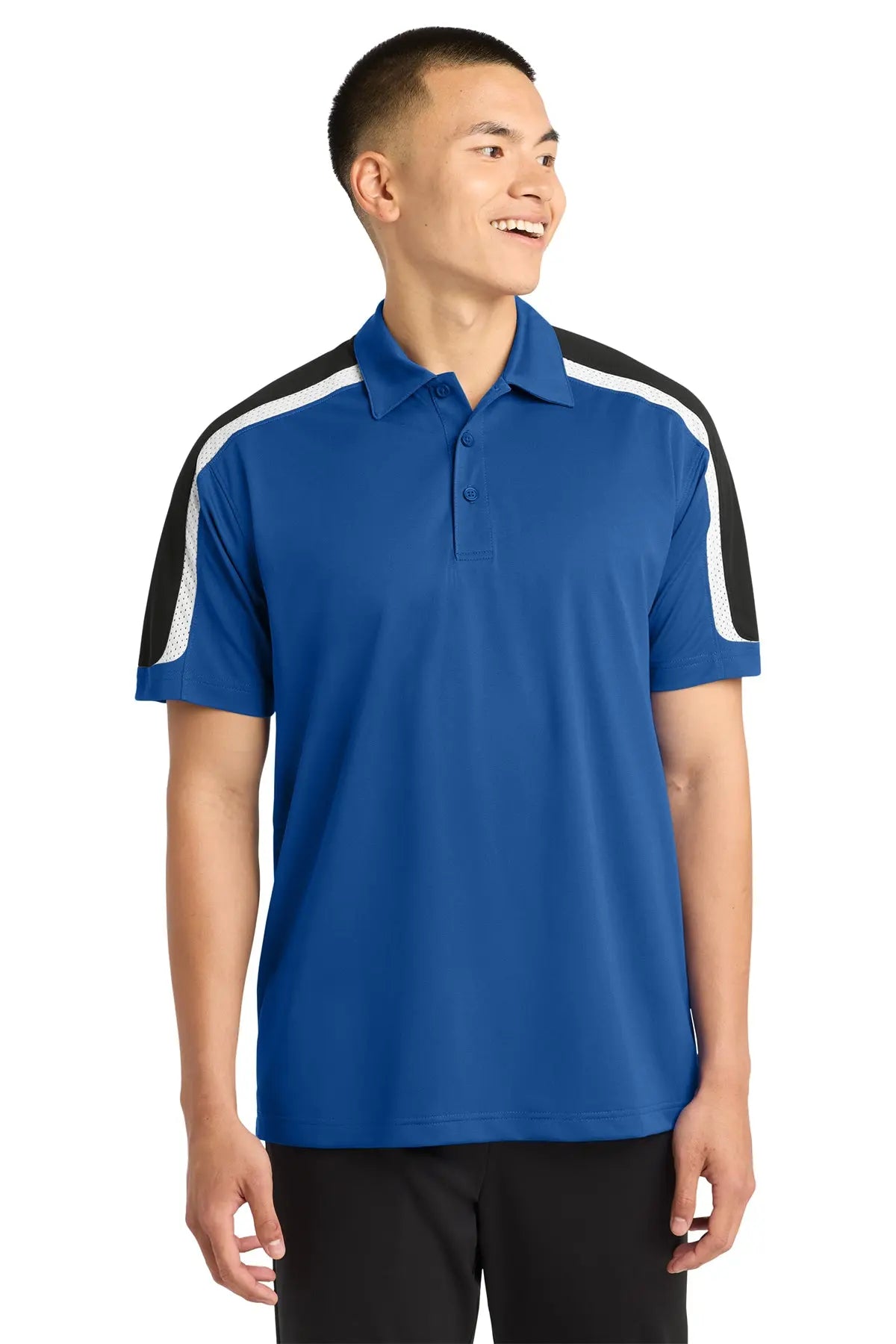 Sport-Tek® Tricolor Shoulder Micropique Sport-Wick® Polo #ST658Game Over Merch