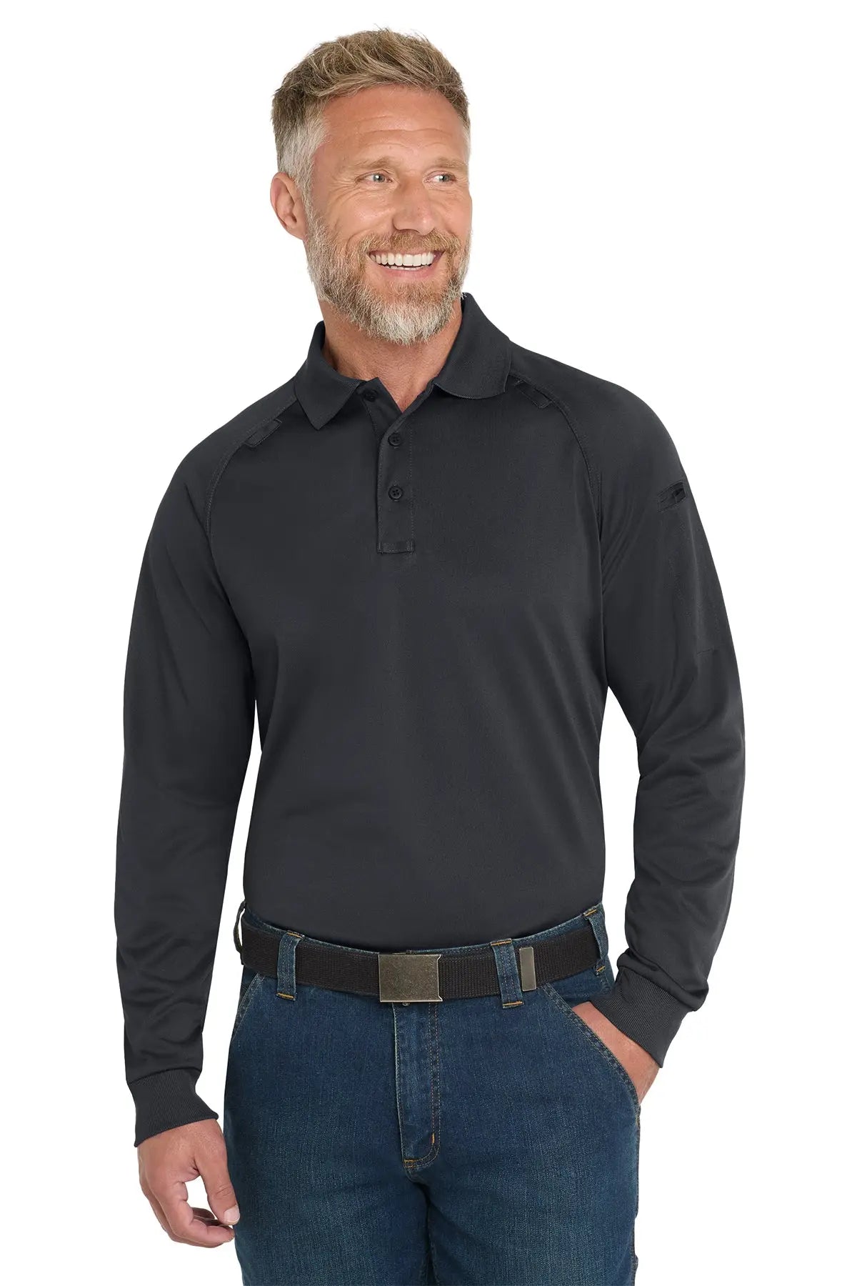 CornerStone® Select Long Sleeve Snag-Proof Tactical Polo #CS410LS