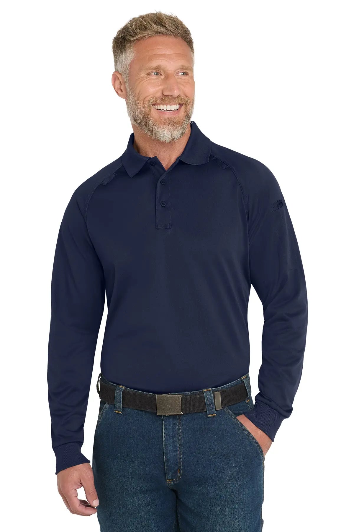 CornerStone® Select Long Sleeve Snag-Proof Tactical Polo #CS410LS