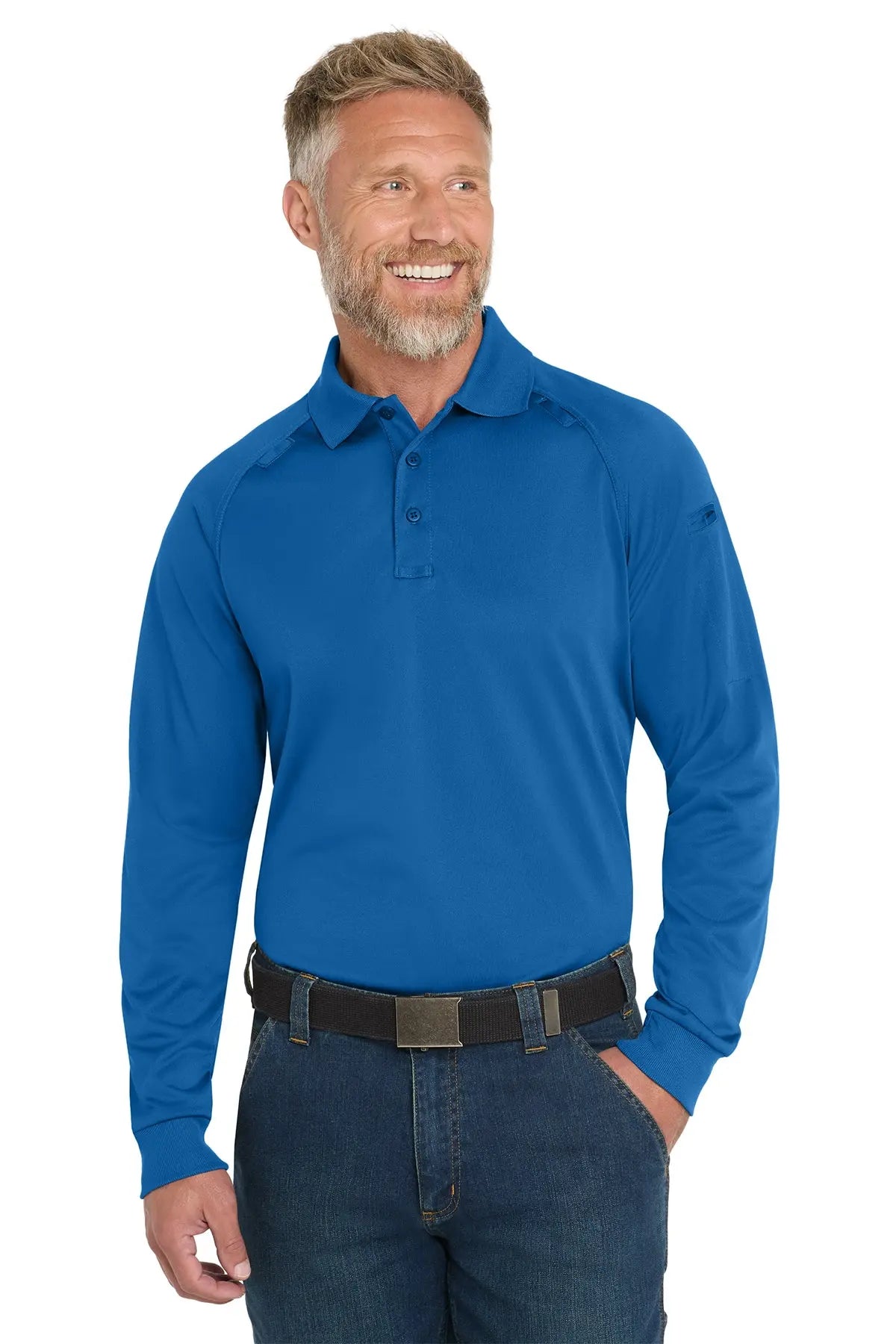 CornerStone® Select Long Sleeve Snag-Proof Tactical Polo #CS410LS