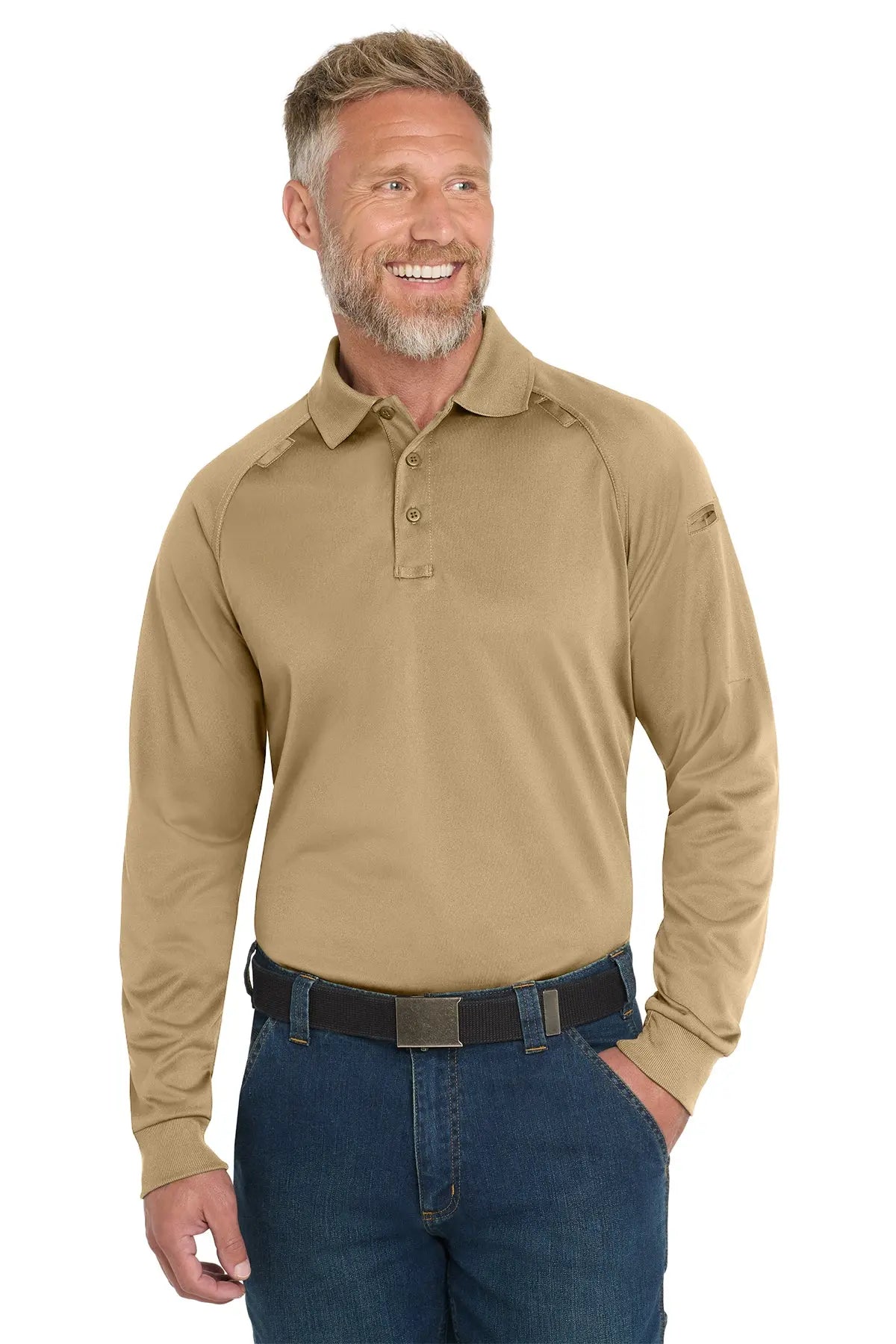 CornerStone® Select Long Sleeve Snag-Proof Tactical Polo #CS410LS