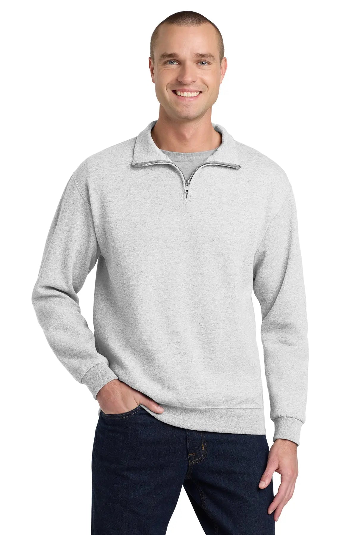 Jerzees® NuBlend® 1/4-Zip Cadet Collar Sweatshirt #995M Game Over Merch