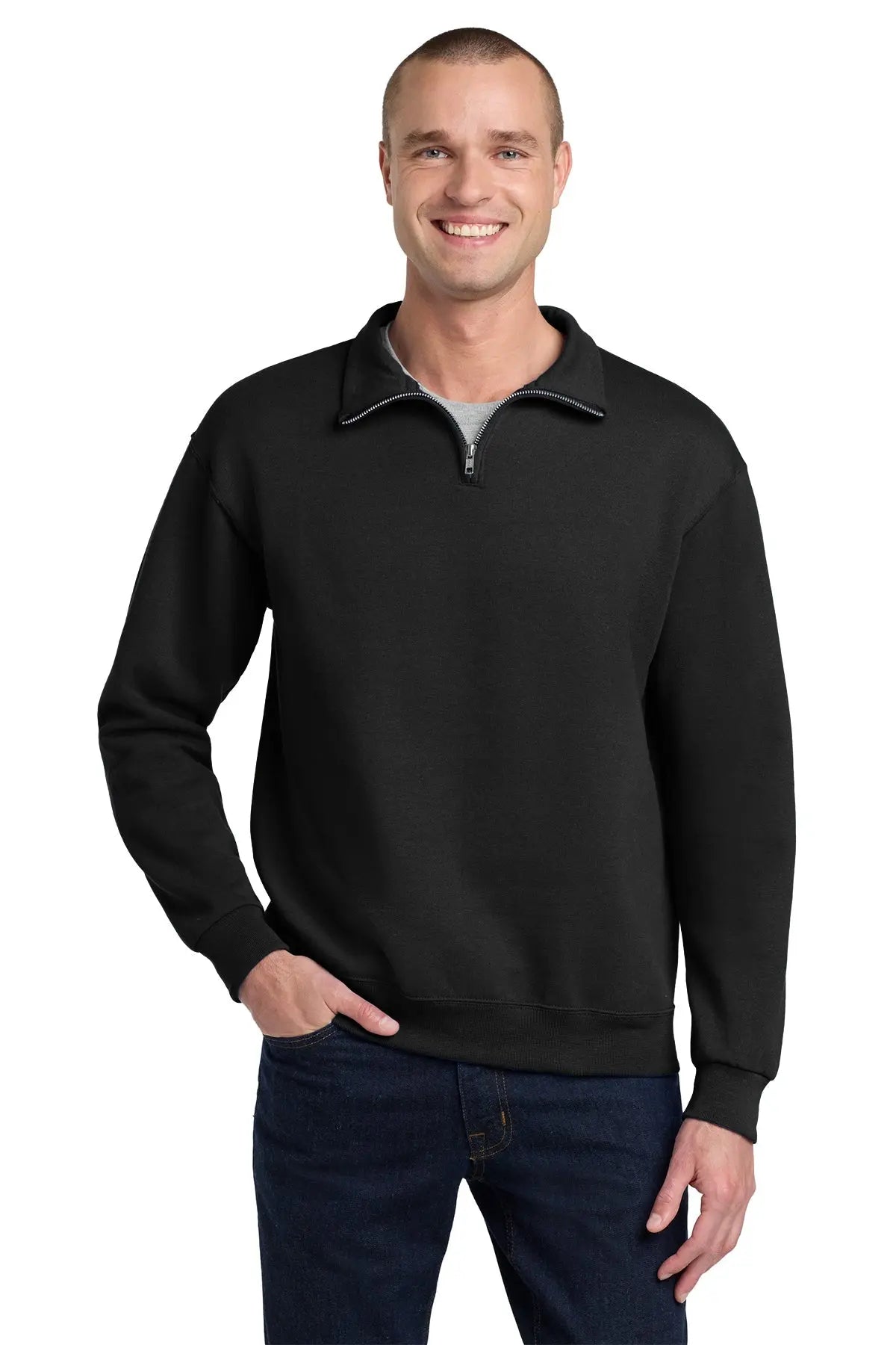 Jerzees® NuBlend® 1/4-Zip Cadet Collar Sweatshirt #995M Game Over Merch