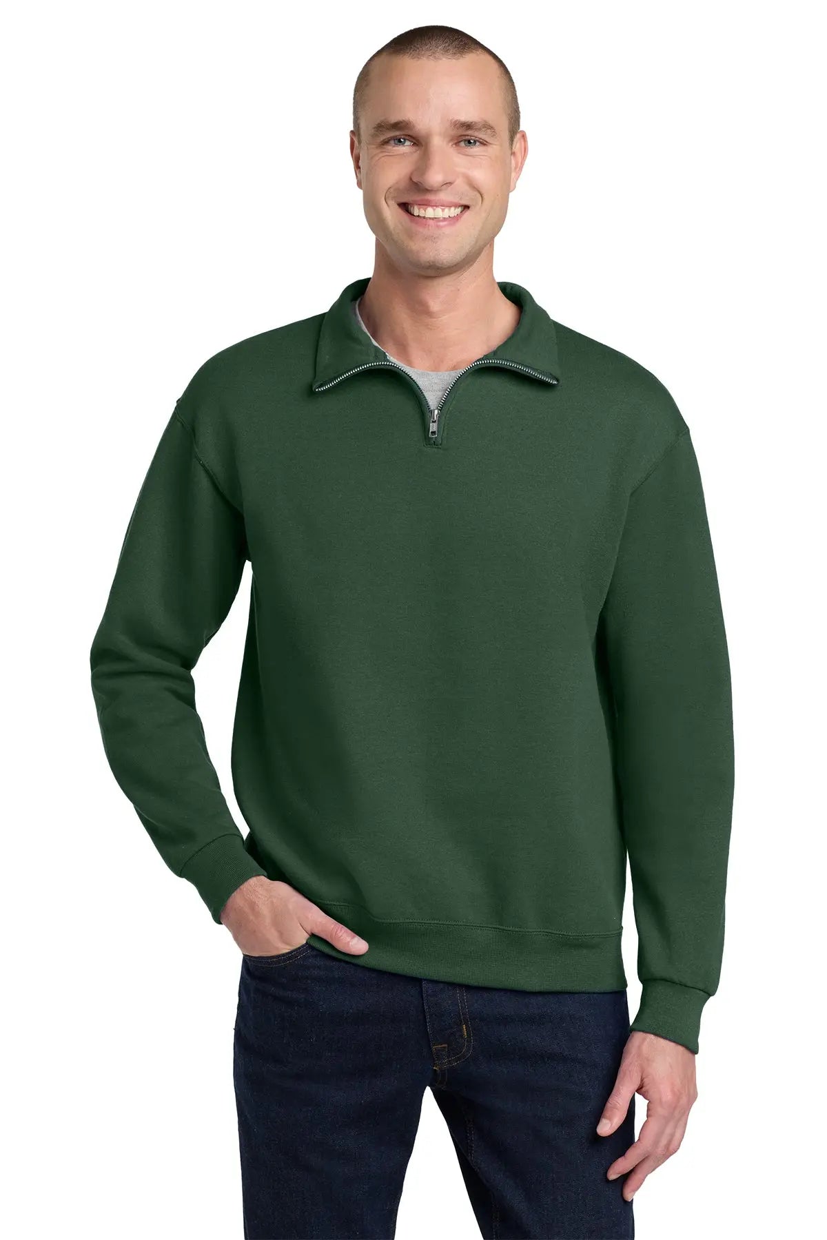 Jerzees® NuBlend® 1/4-Zip Cadet Collar Sweatshirt #995M Game Over Merch