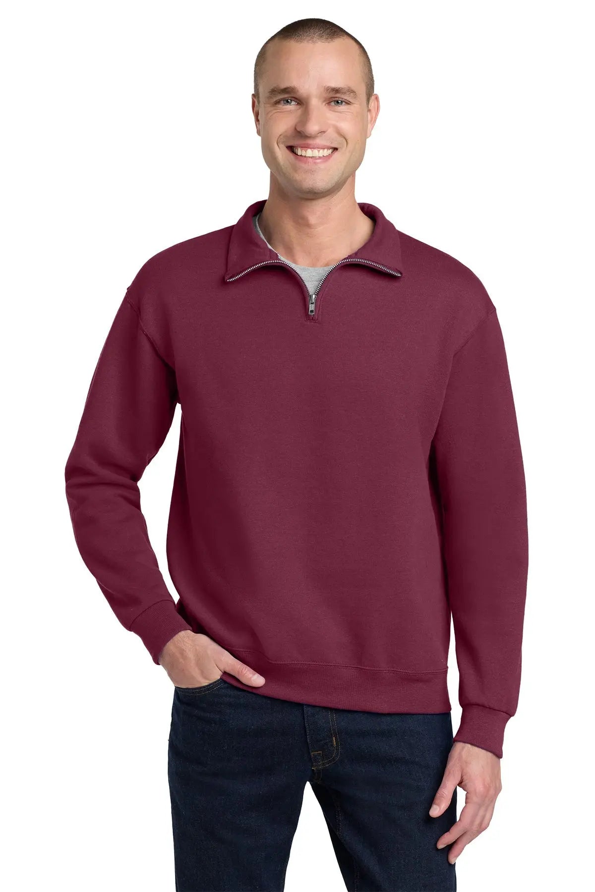 Jerzees® NuBlend® 1/4-Zip Cadet Collar Sweatshirt #995M Game Over Merch