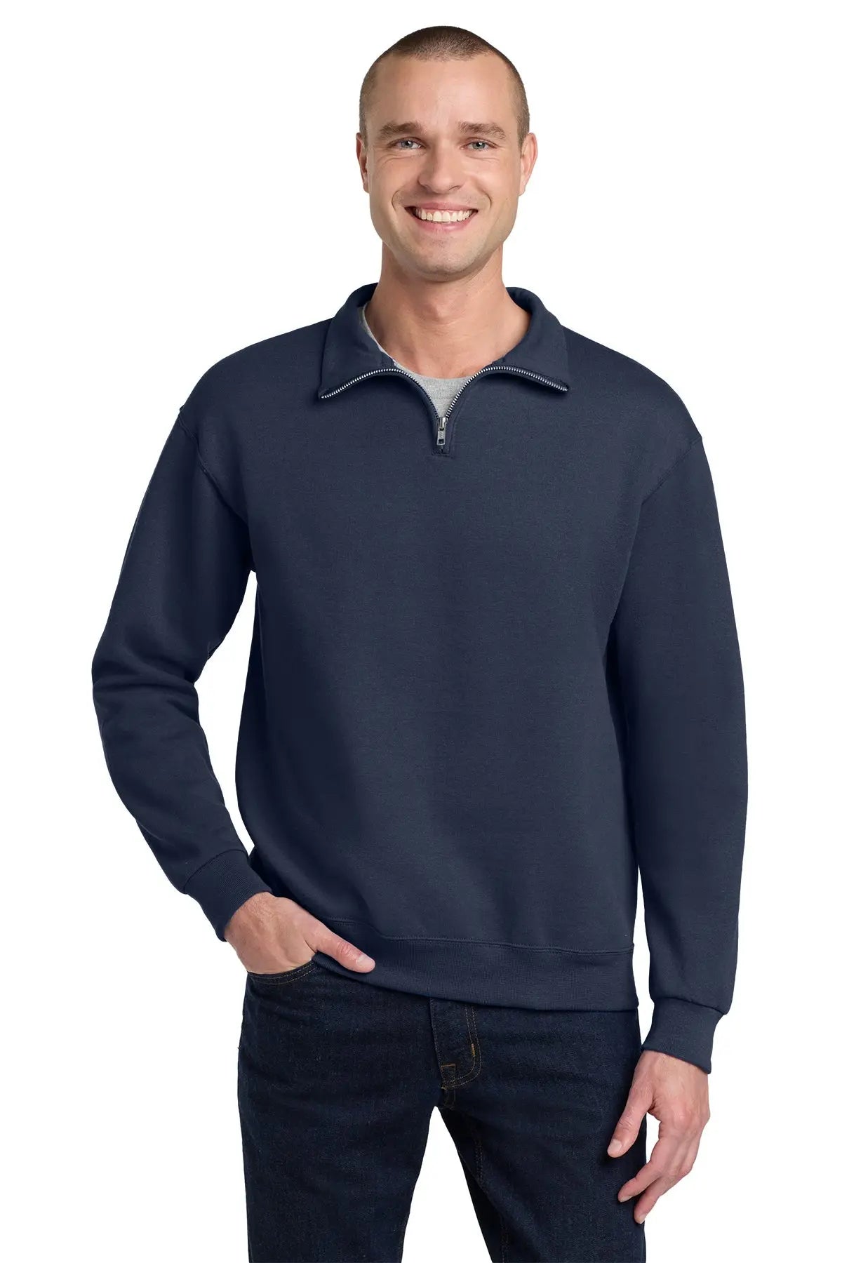 Jerzees® NuBlend® 1/4-Zip Cadet Collar Sweatshirt #995M Game Over Merch