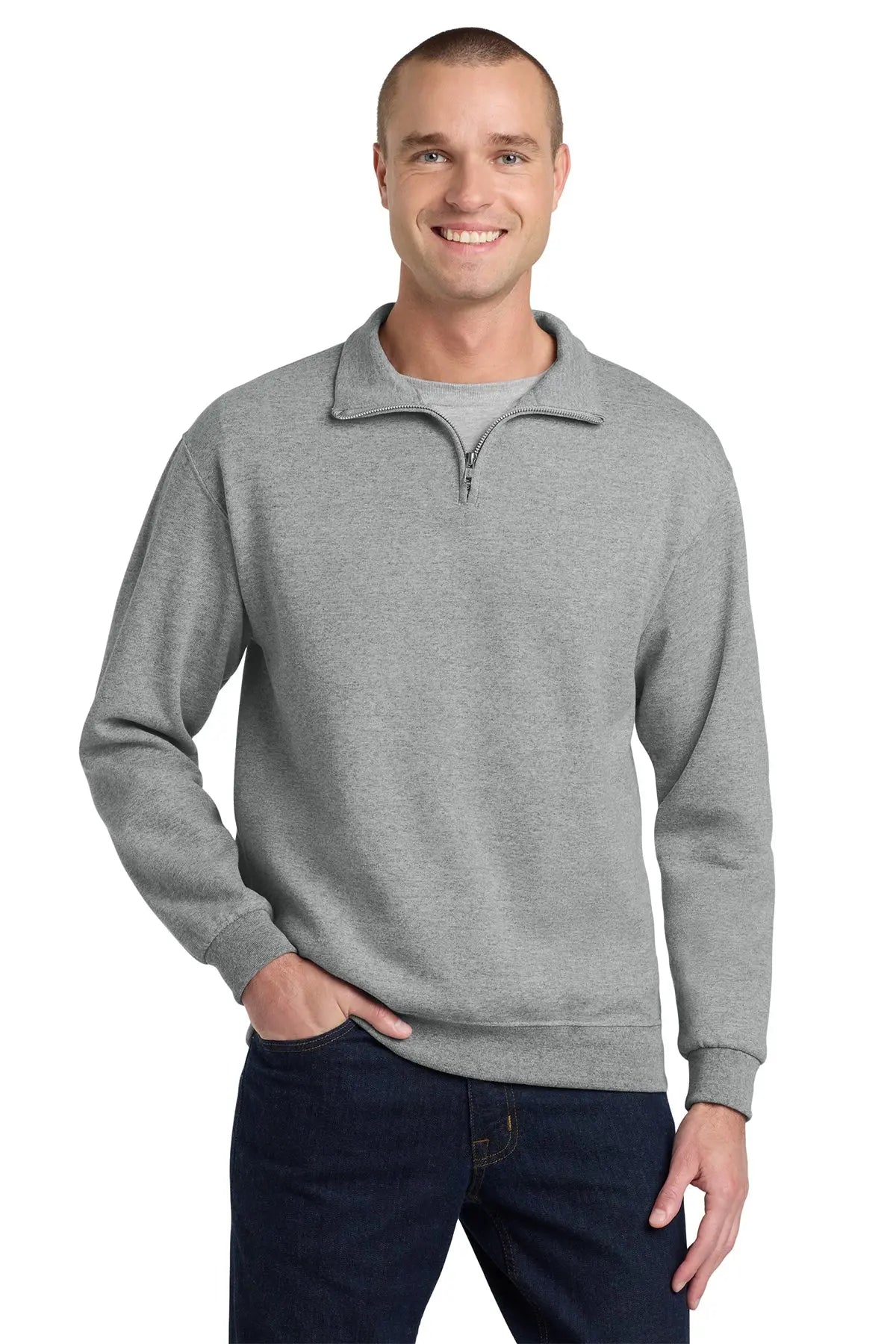 Jerzees® NuBlend® 1/4-Zip Cadet Collar Sweatshirt #995M Game Over Merch