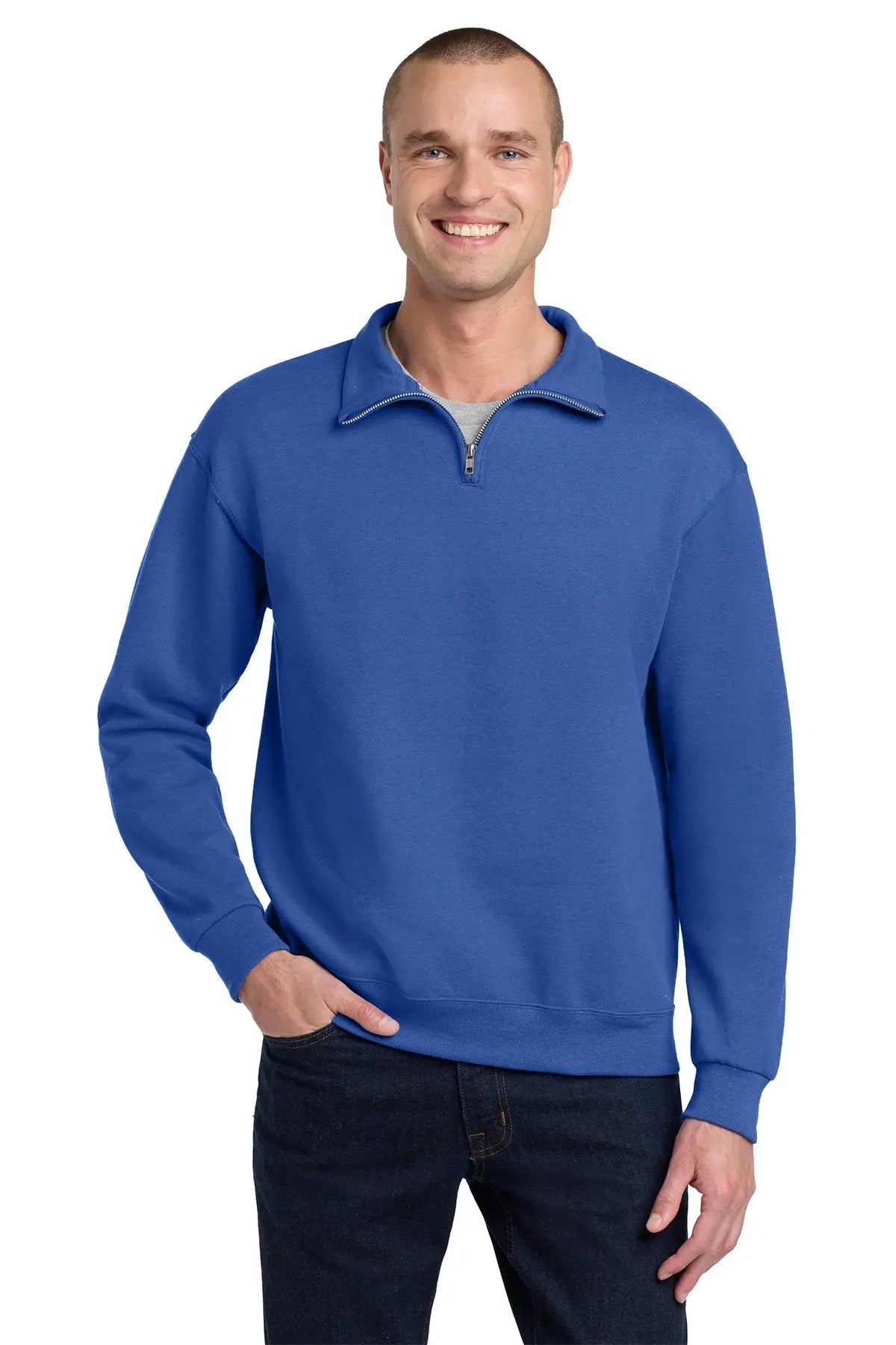 Jerzees® NuBlend® 1/4-Zip Cadet Collar Sweatshirt #995M Game Over Merch
