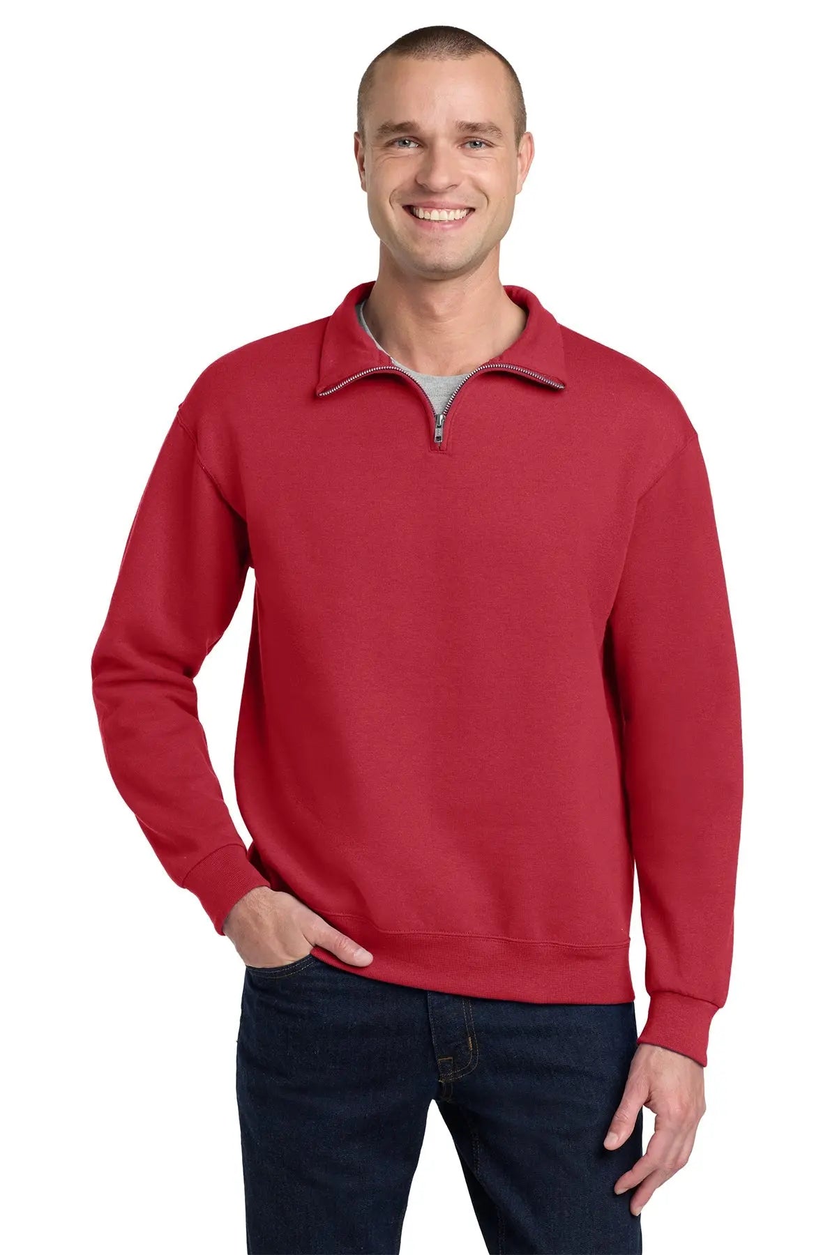 Jerzees® NuBlend® 1/4-Zip Cadet Collar Sweatshirt #995M Game Over Merch