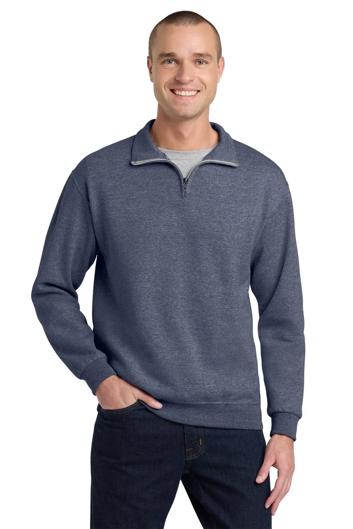 Jerzees® NuBlend® 1/4-Zip Cadet Collar Sweatshirt #995M Game Over Merch