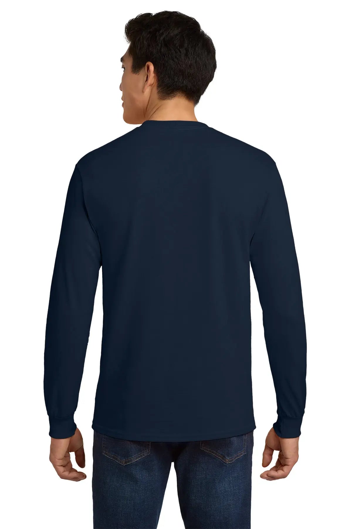 Gildan® Ultra Cotton® 100% US Cotton Long Sleeve T-Shirt with Pocket #2410 Game Over Merch