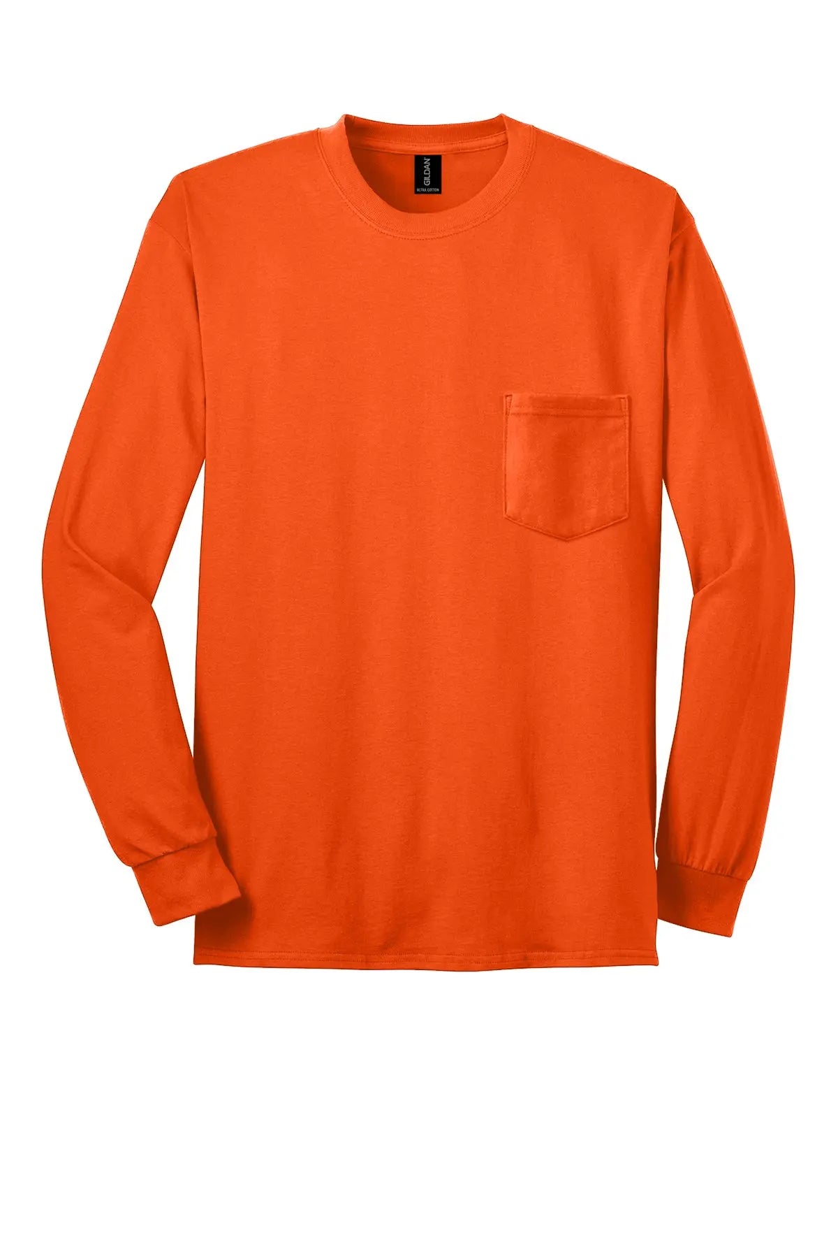 Gildan® Ultra Cotton® 100% US Cotton Long Sleeve T-Shirt with Pocket #2410 Game Over Merch