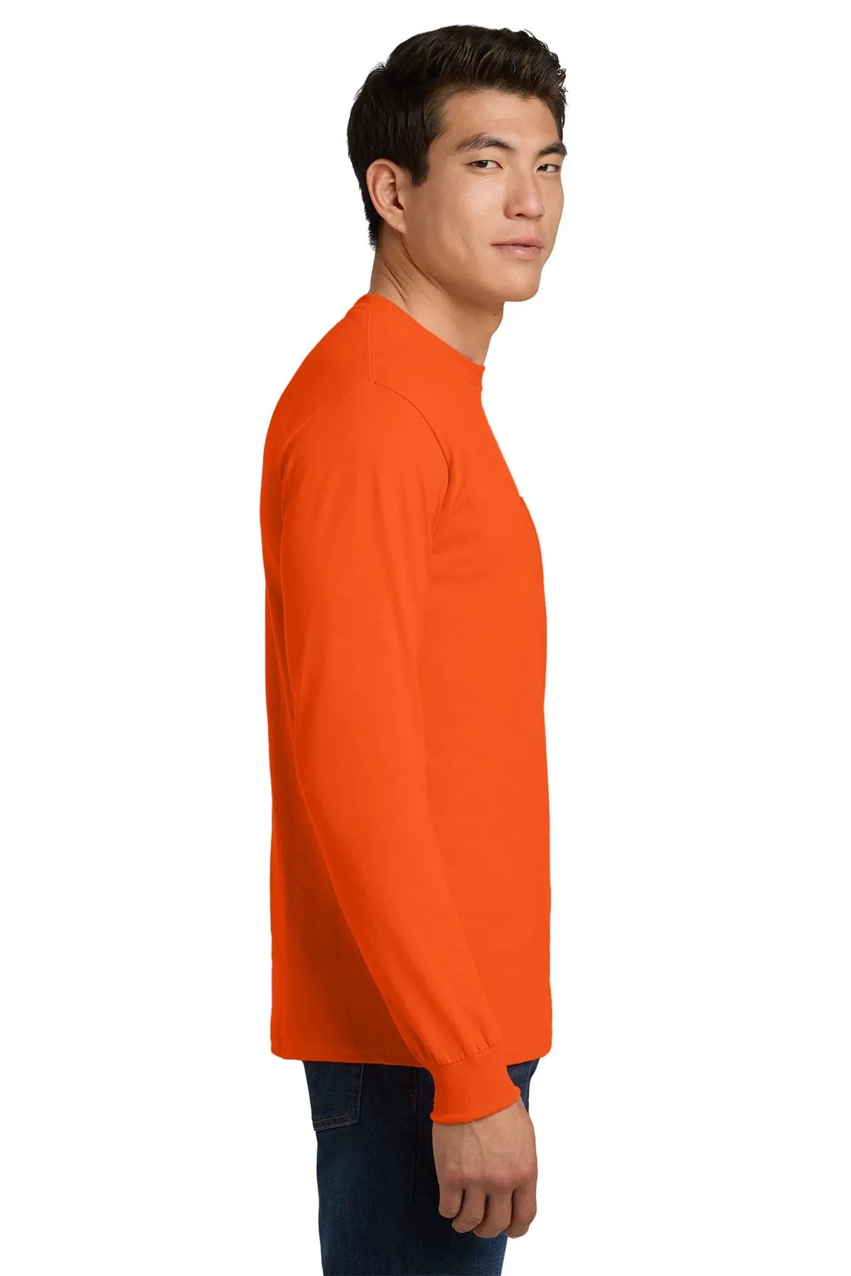 Gildan® Ultra Cotton® 100% US Cotton Long Sleeve T-Shirt with Pocket #2410 Game Over Merch