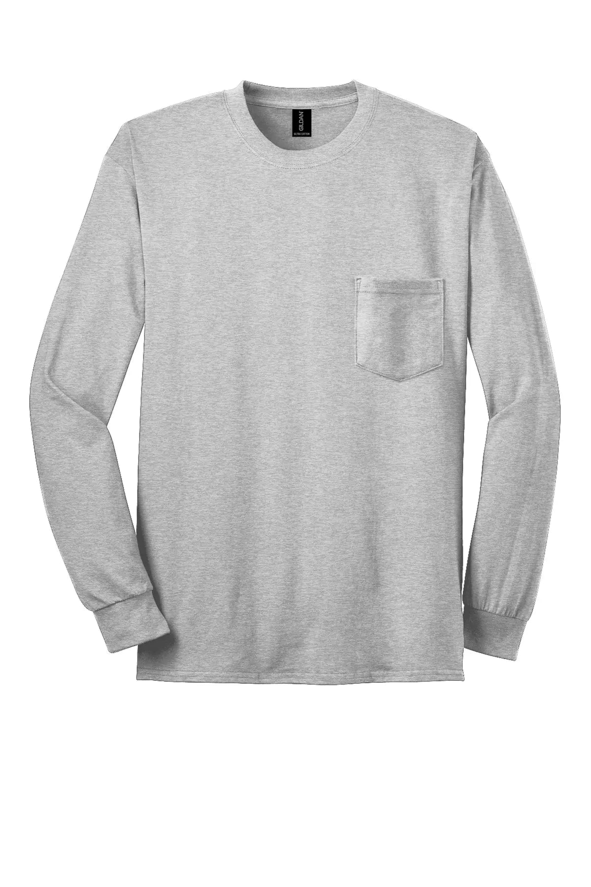 Gildan® Ultra Cotton® 100% US Cotton Long Sleeve T-Shirt with Pocket #2410 Game Over Merch