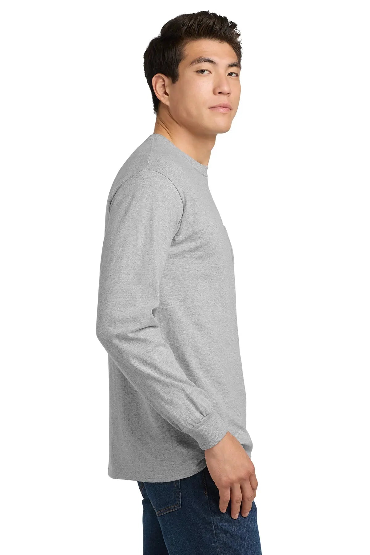Gildan® Ultra Cotton® 100% US Cotton Long Sleeve T-Shirt with Pocket #2410 Game Over Merch