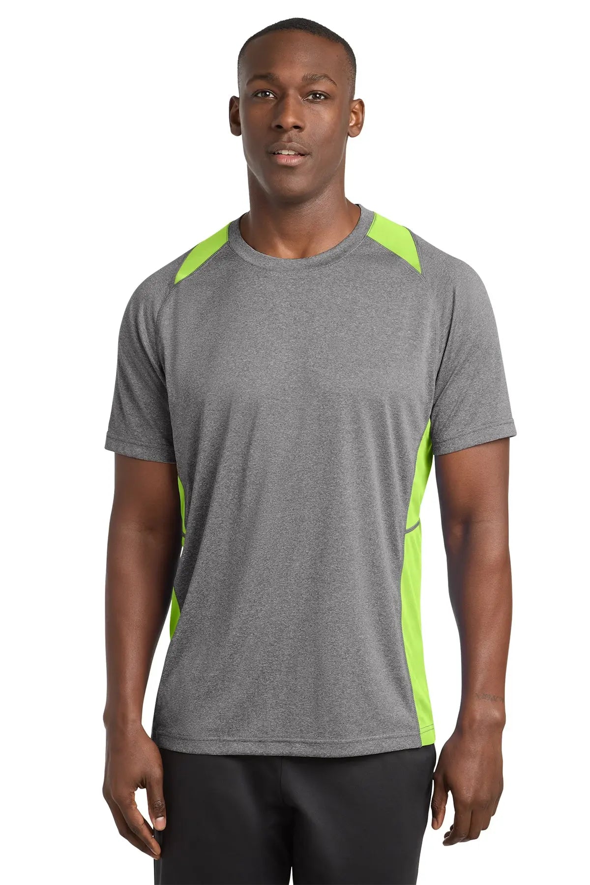 Sport-Tek® Heather Colorblock Contender™ Tee #ST361