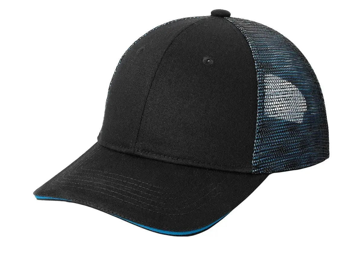 Port Authority® Double Mesh Snapback Sandwich Bill Cap #C818 Game Over Merch
