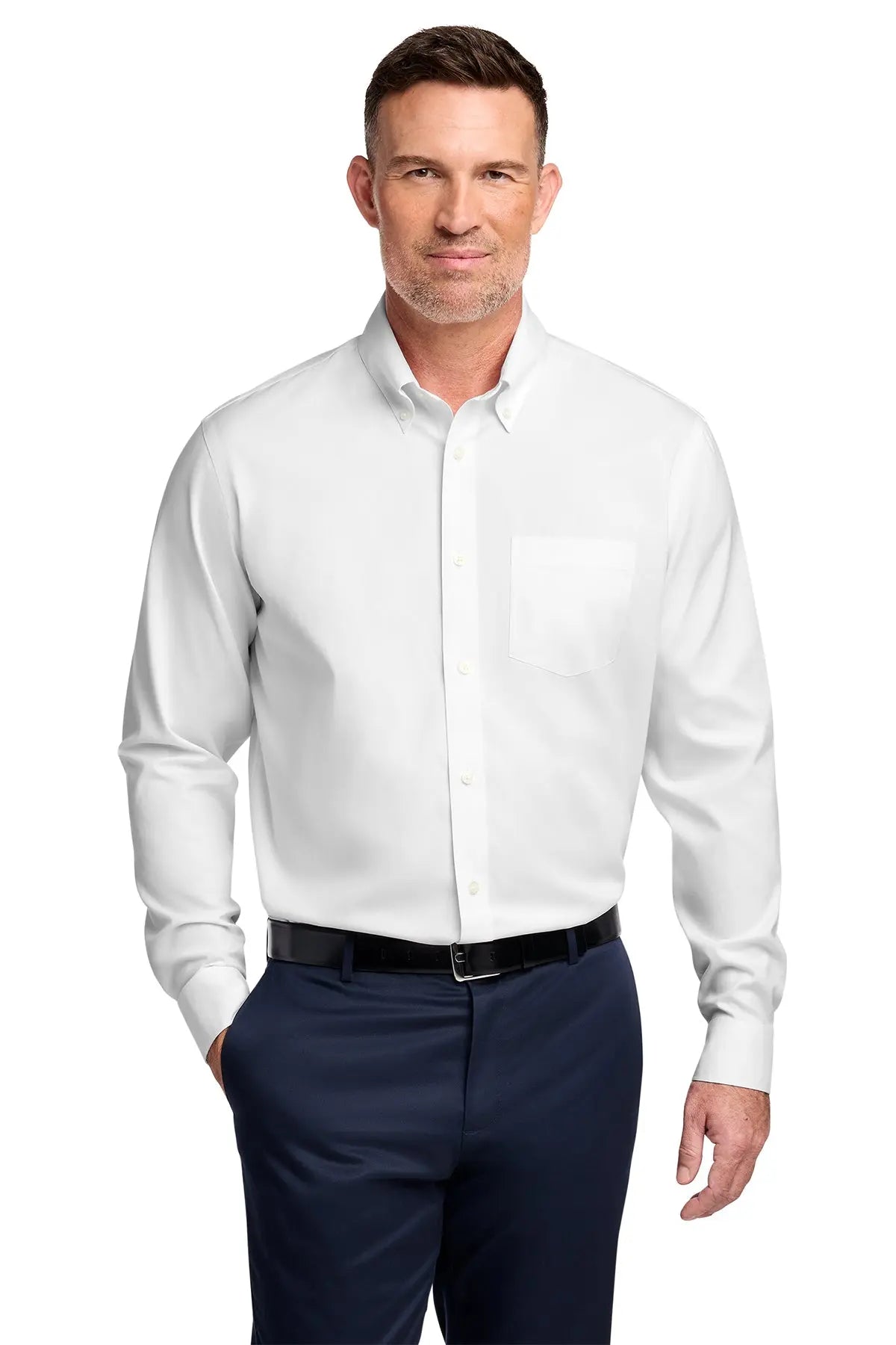 Brooks Brothers® Tall Wrinkle-Free Stretch Pinpoint Shirt #TBB18000