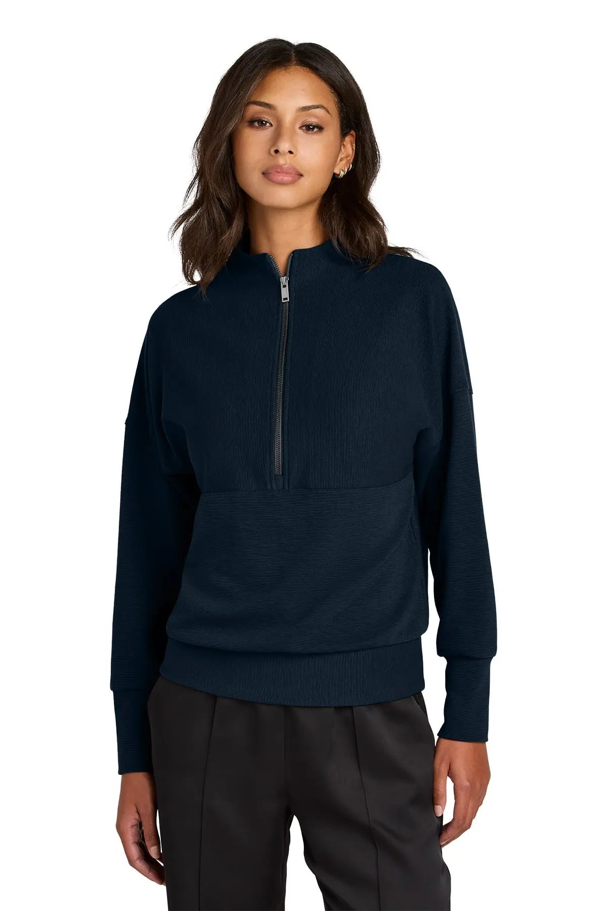 Mercer+Mettle® Women’s Linear Texture 1/4-Zip #MM3041 Game Over Merch