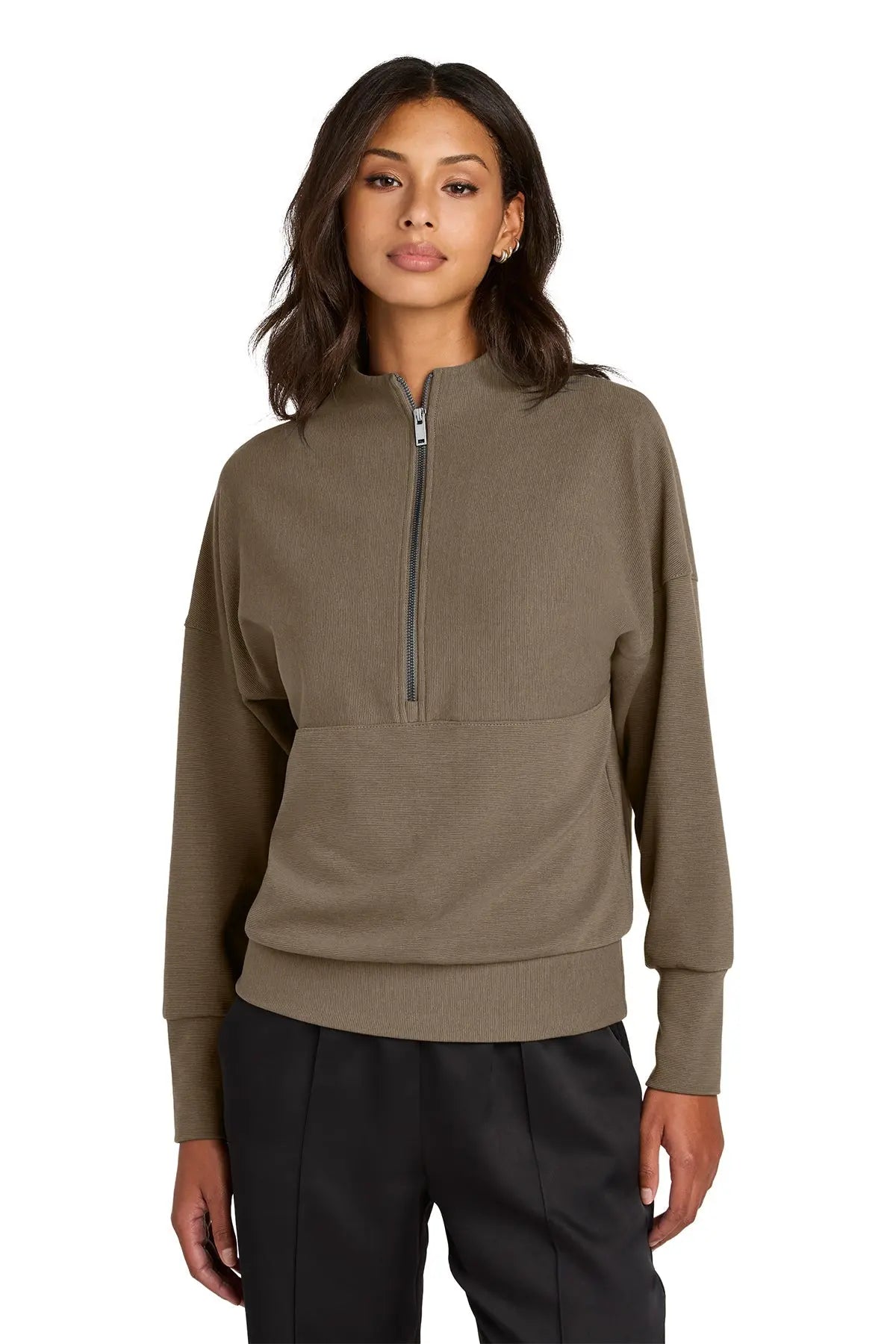 Mercer+Mettle® Women’s Linear Texture 1/4-Zip #MM3041 Game Over Merch