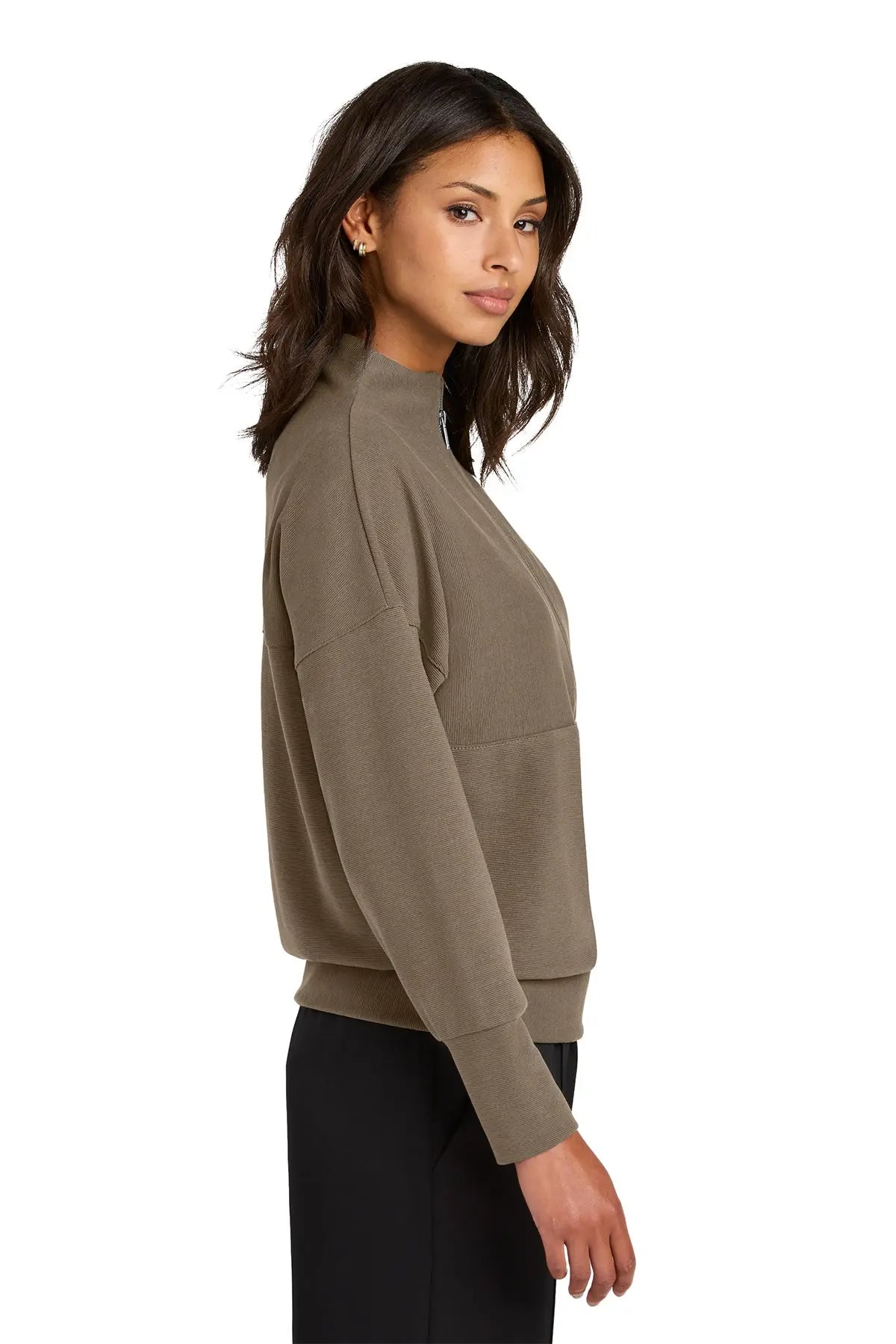 Mercer+Mettle® Women’s Linear Texture 1/4-Zip #MM3041 Game Over Merch