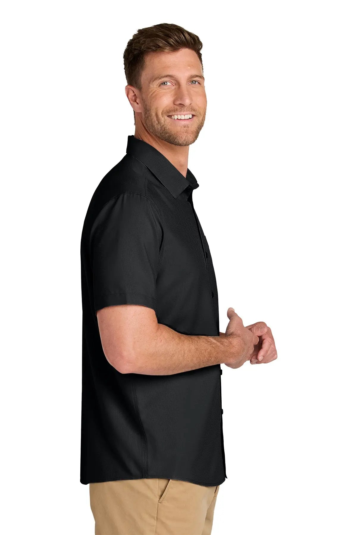 Port Authority® Short Sleeve UV Dockside Shirt #W963