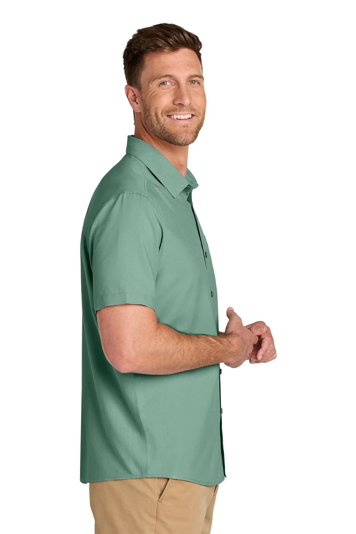 Port Authority® Short Sleeve UV Dockside Shirt #W963