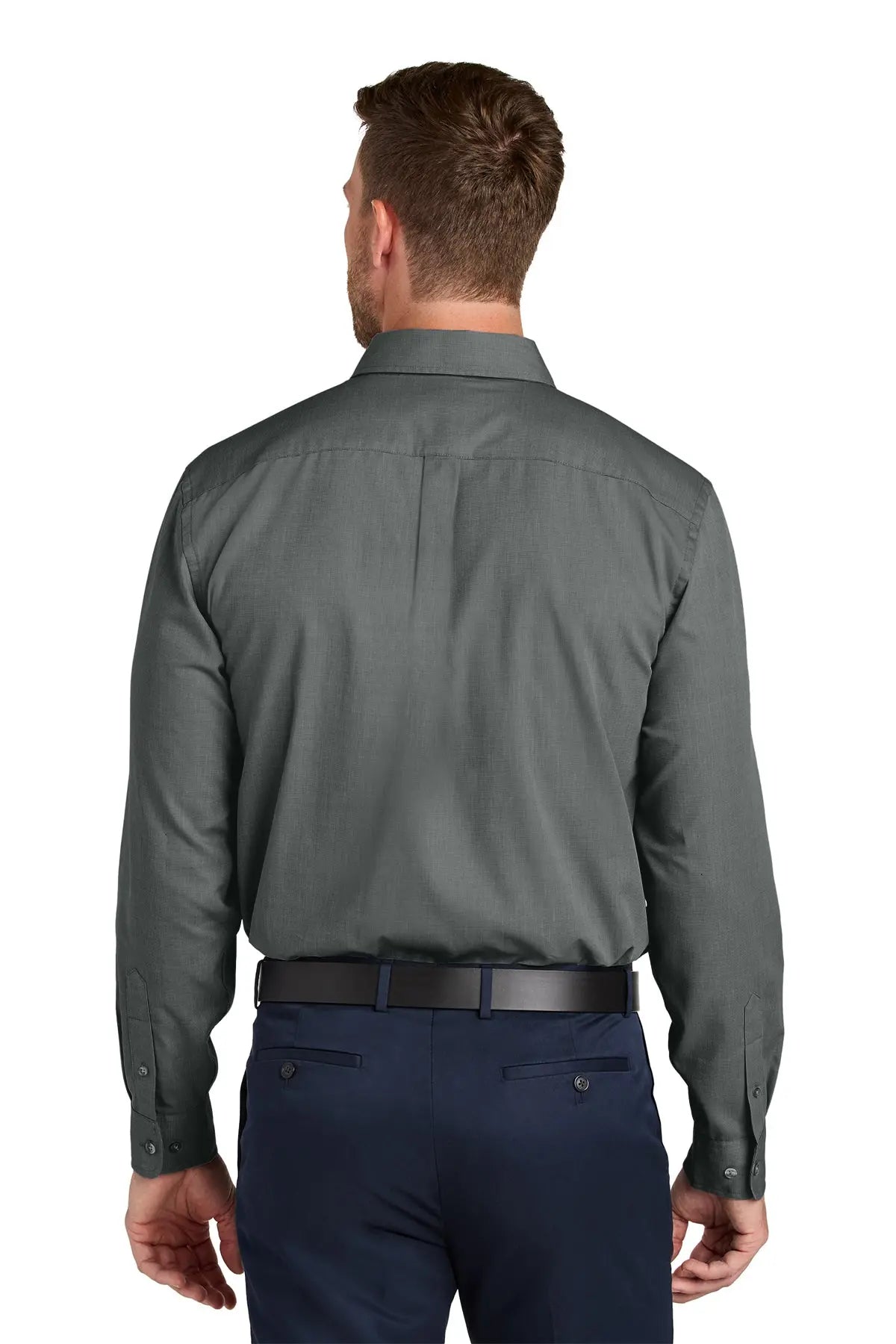 Port Authority® Long Sleeve Nailhead Easy Care Shirt #W816