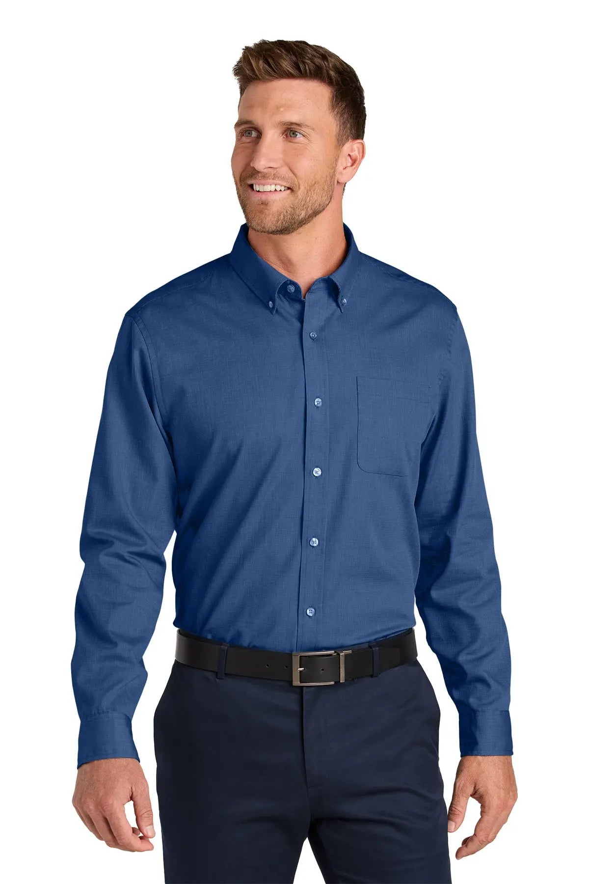 Port Authority® Long Sleeve Nailhead Easy Care Shirt #W816