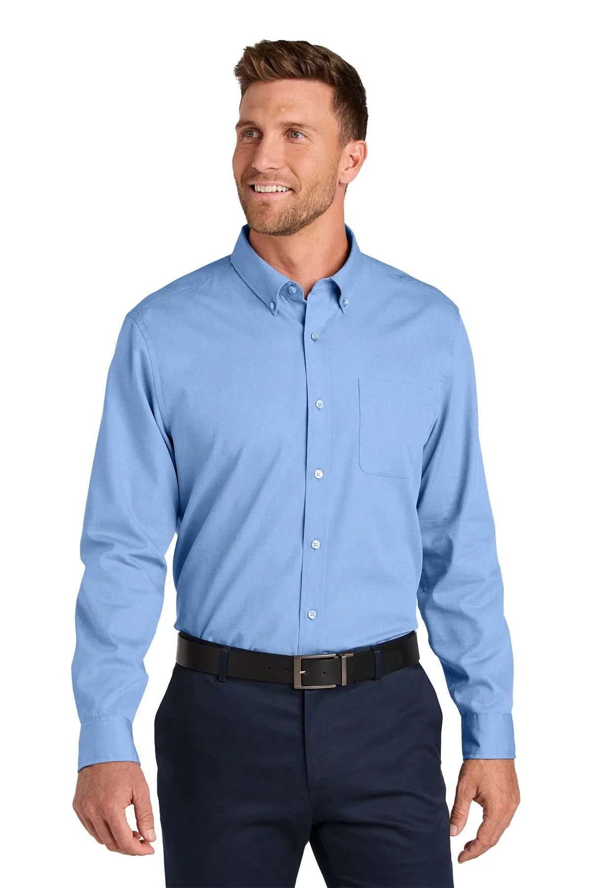 Port Authority® Long Sleeve Nailhead Easy Care Shirt #W816