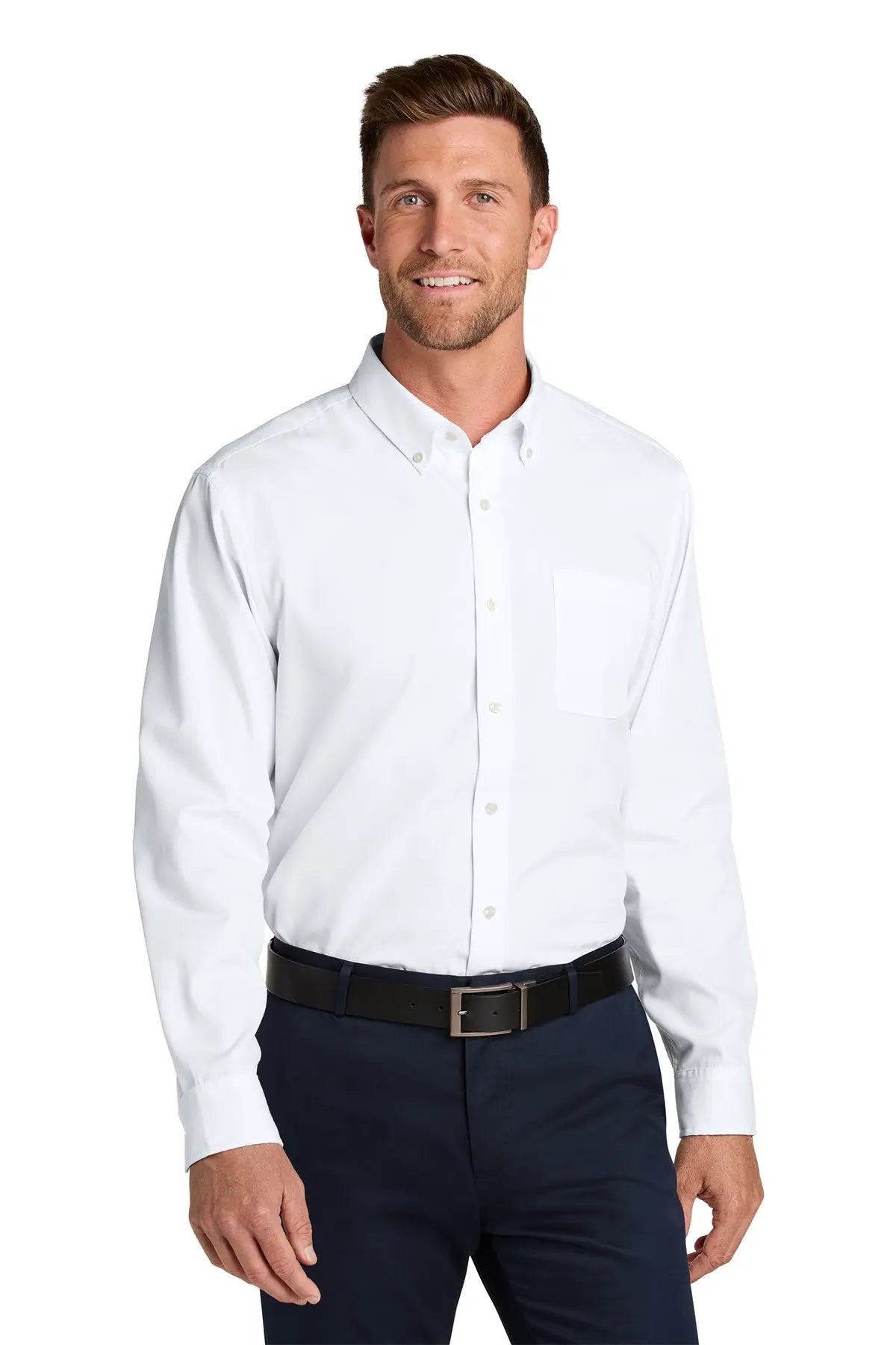 Port Authority® Long Sleeve Nailhead Easy Care Shirt #W816