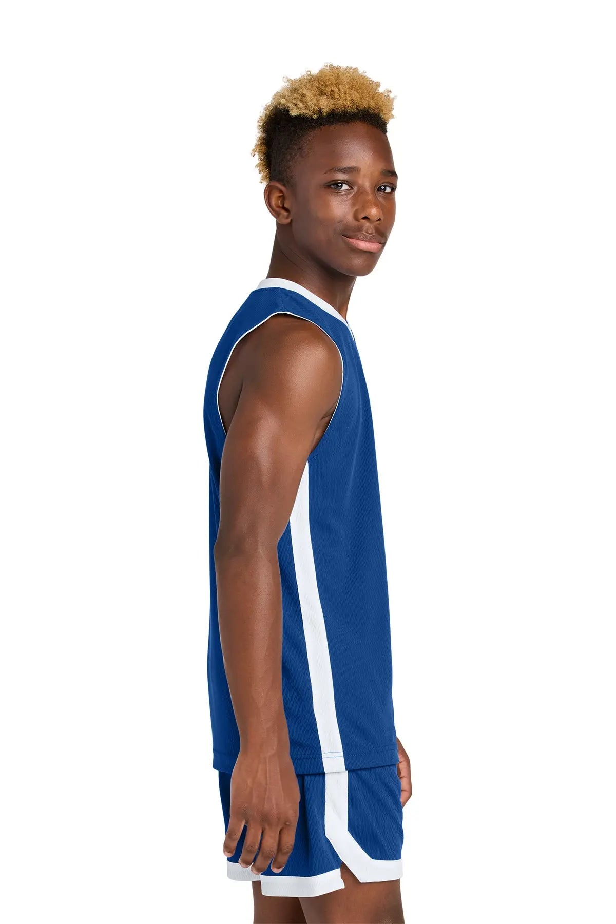 Sport-Tek® Youth Rival Basketball Rev Jersey #YST900 Game Over Merch