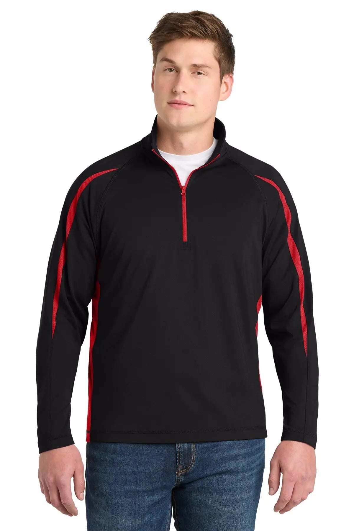 Sport-Tek® Sport-Wick® Stretch 1/4-Zip Colorblock Pullover #ST851 Game Over Merch