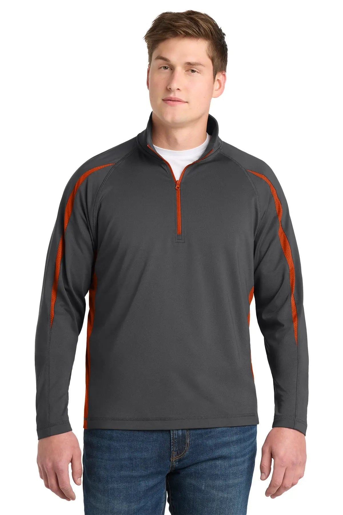 Sport-Tek® Sport-Wick® Stretch 1/4-Zip Colorblock Pullover #ST851 Game Over Merch