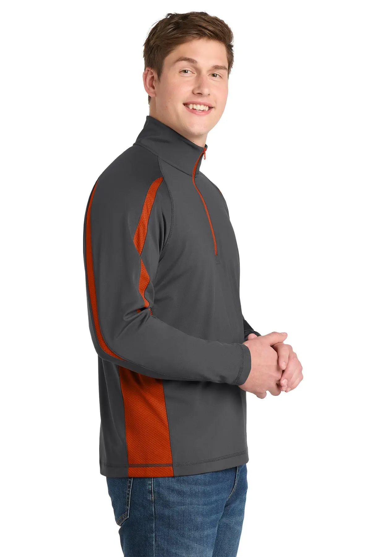 Sport-Tek® Sport-Wick® Stretch 1/4-Zip Colorblock Pullover #ST851 Game Over Merch
