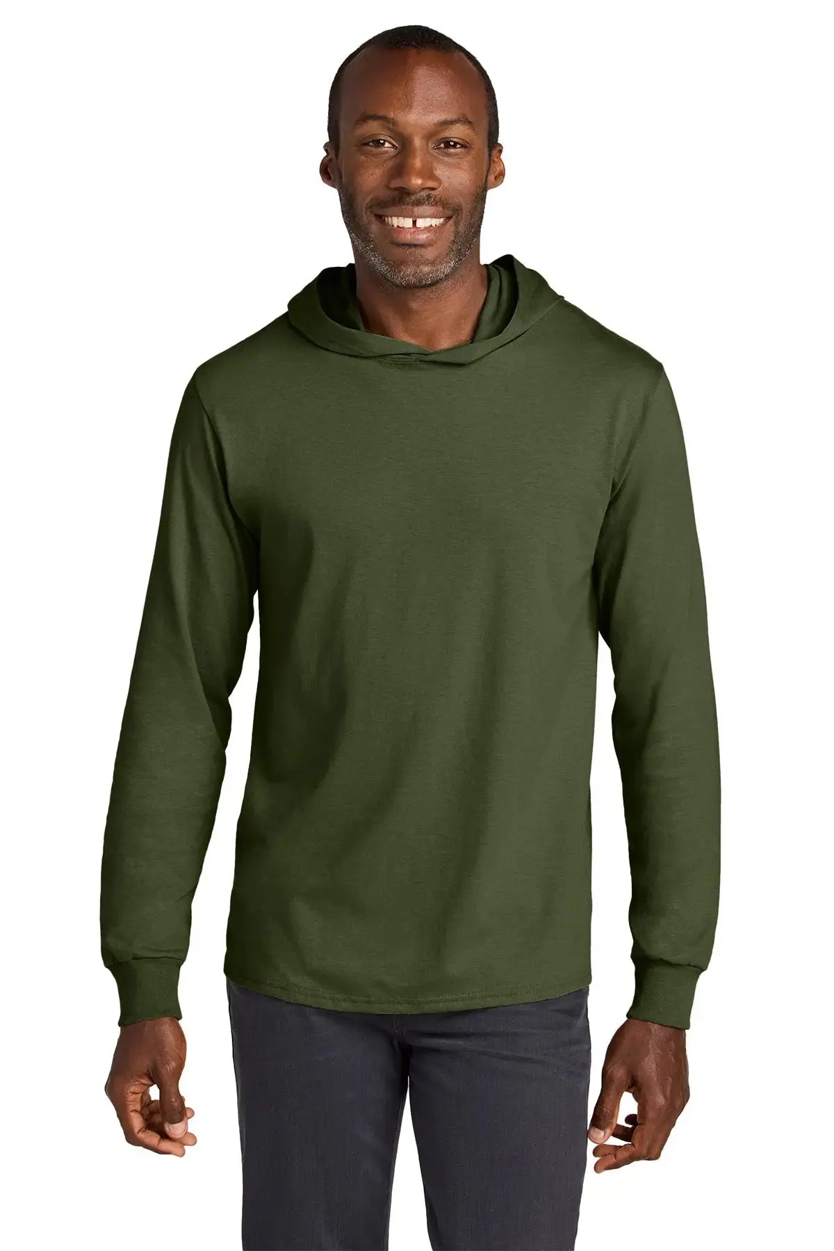 Jerzees Classics™ Unisex Cotton Long Sleeve Hooded T-Shirt #363LH Game Over Merch