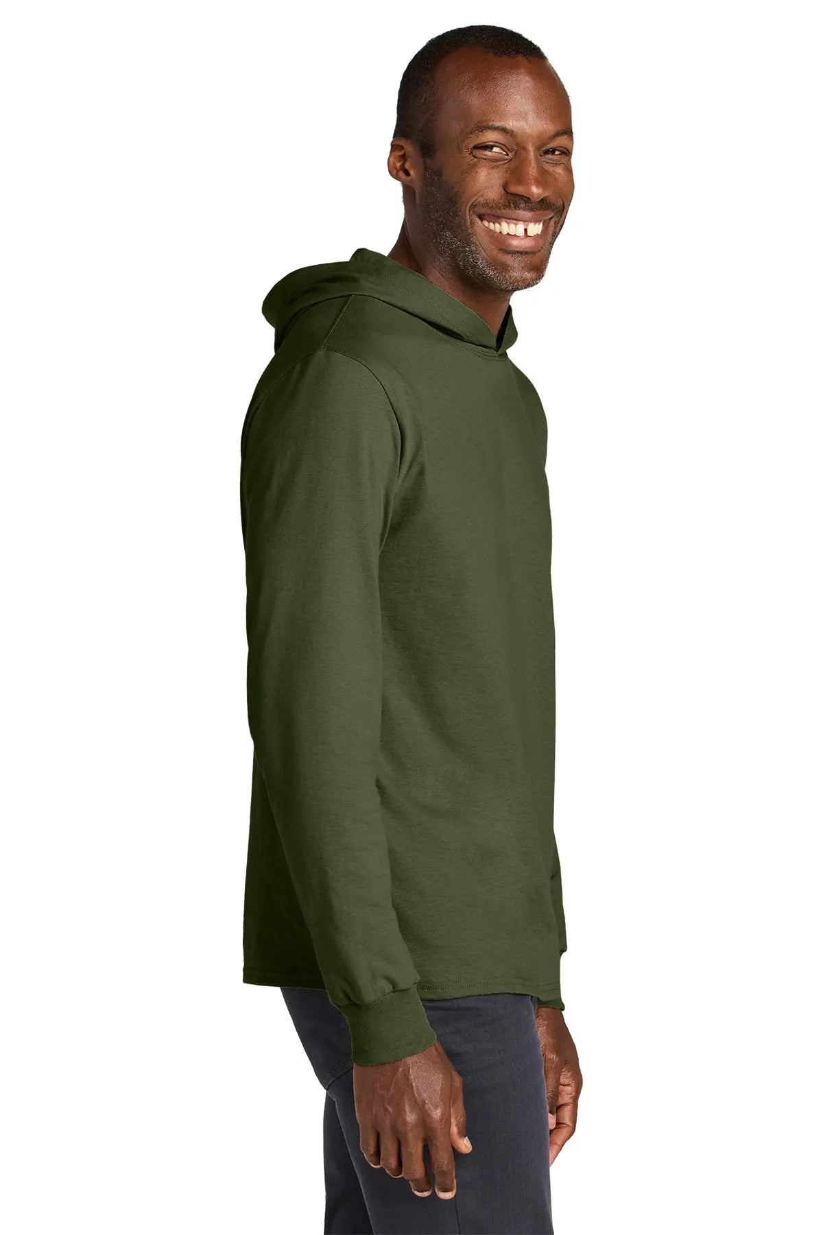 Jerzees Classics™ Unisex Cotton Long Sleeve Hooded T-Shirt #363LH