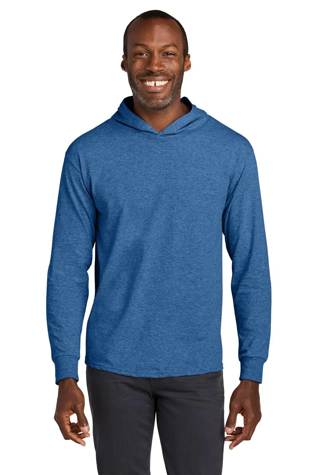 Jerzees Classics™ Unisex Cotton Long Sleeve Hooded T-Shirt #363LH Game Over Merch