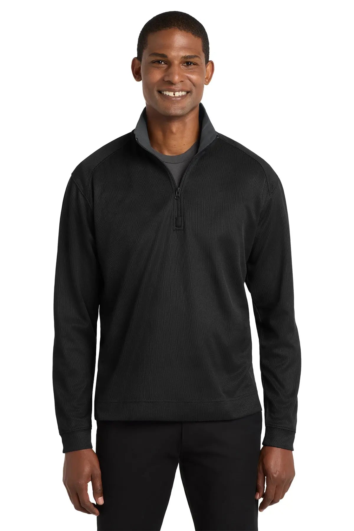 Port Authority® Vertical Texture 1/4-Zip Pullover #K805 Game Over Merch