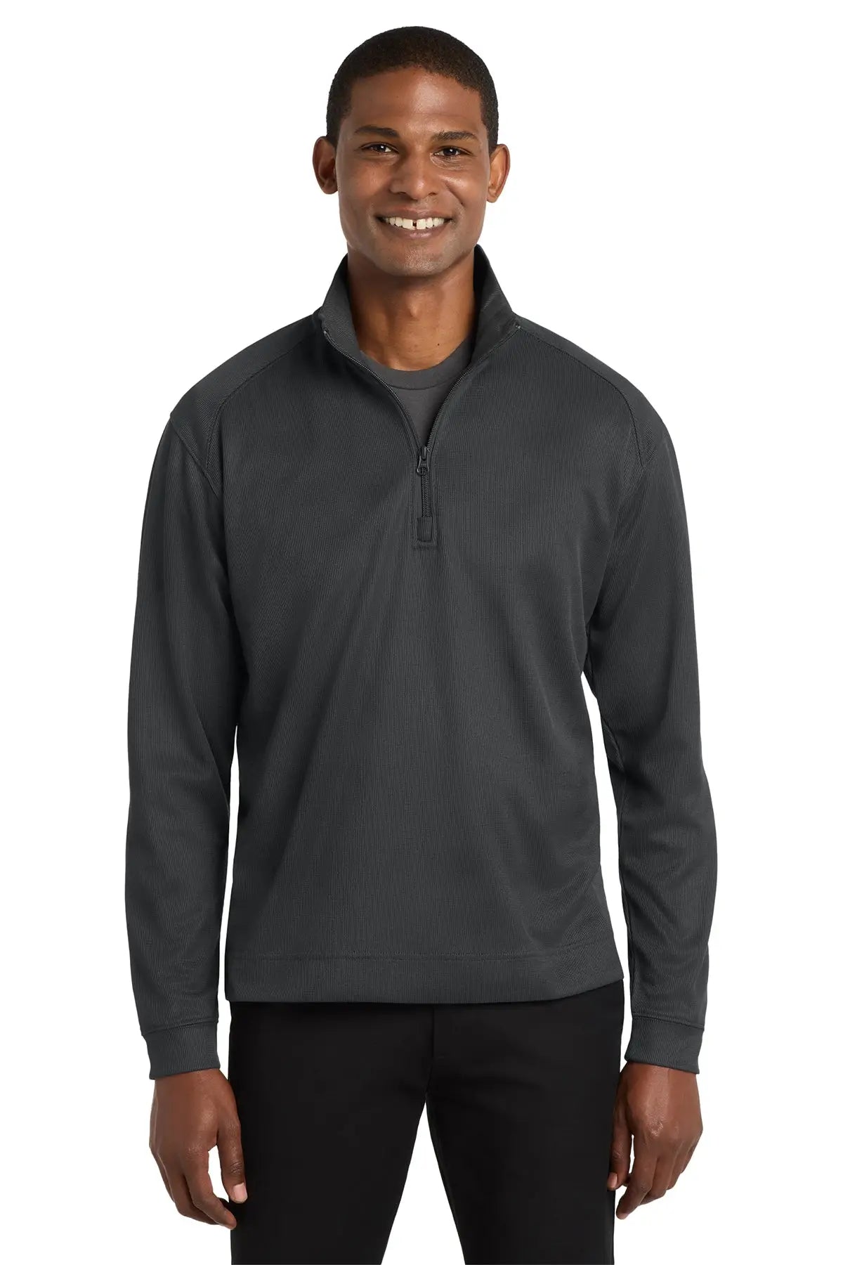 Port Authority® Vertical Texture 1/4-Zip Pullover #K805 Game Over Merch