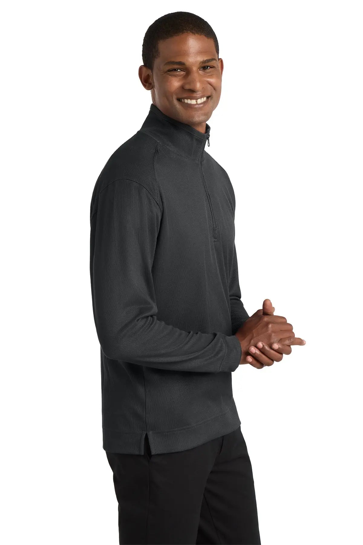 Port Authority® Vertical Texture 1/4-Zip Pullover #K805 Game Over Merch