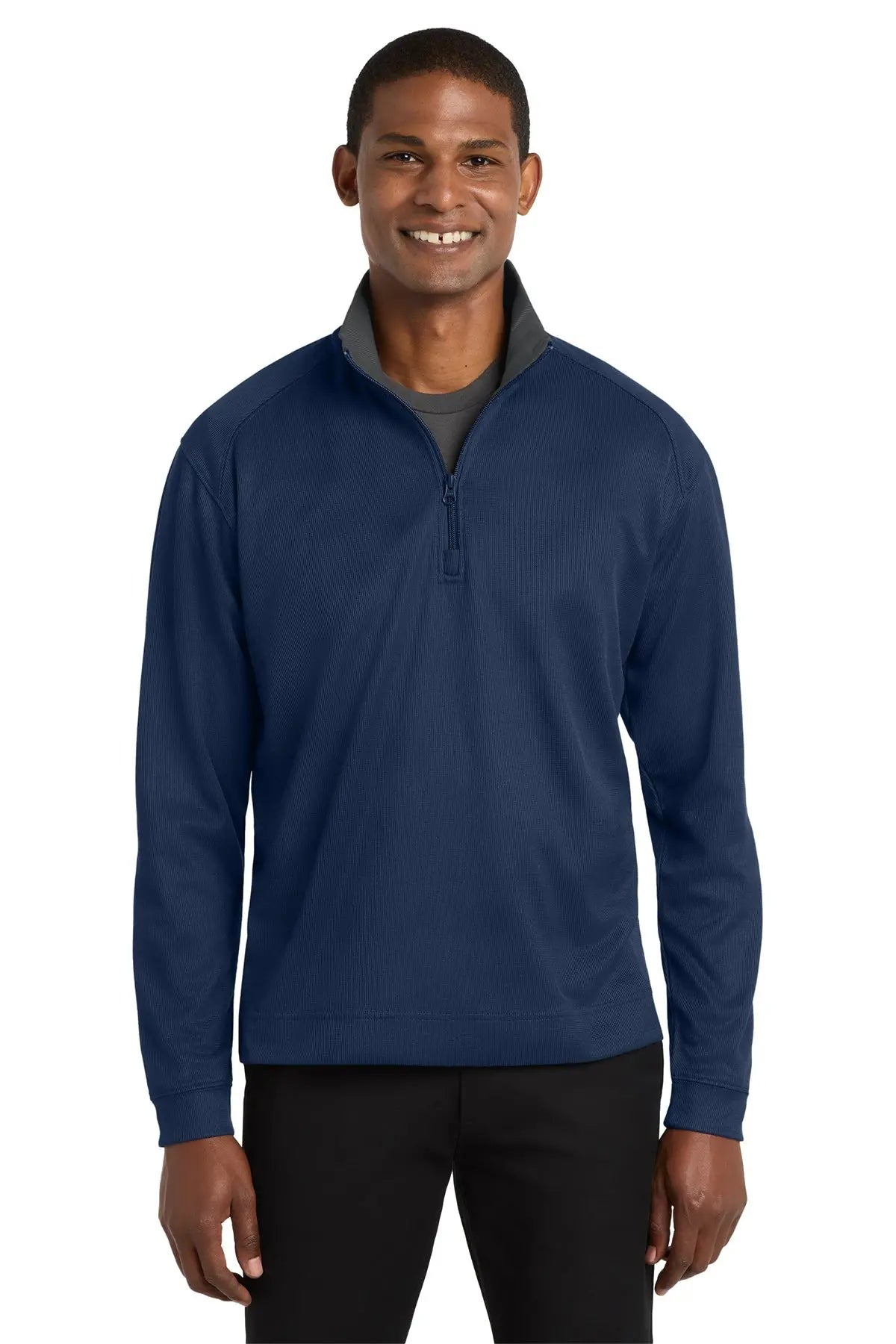 Port Authority® Vertical Texture 1/4-Zip Pullover #K805 Game Over Merch