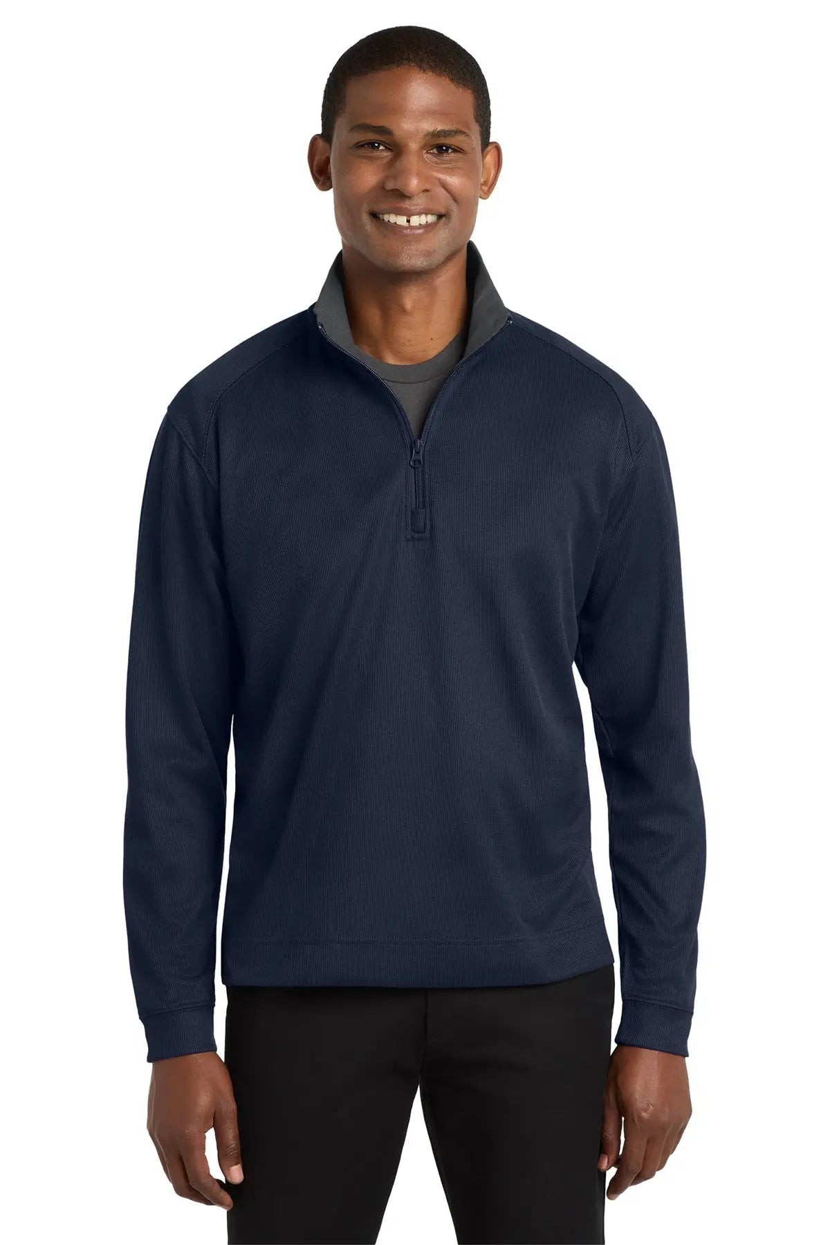 Port Authority® Vertical Texture 1/4-Zip Pullover #K805 Game Over Merch
