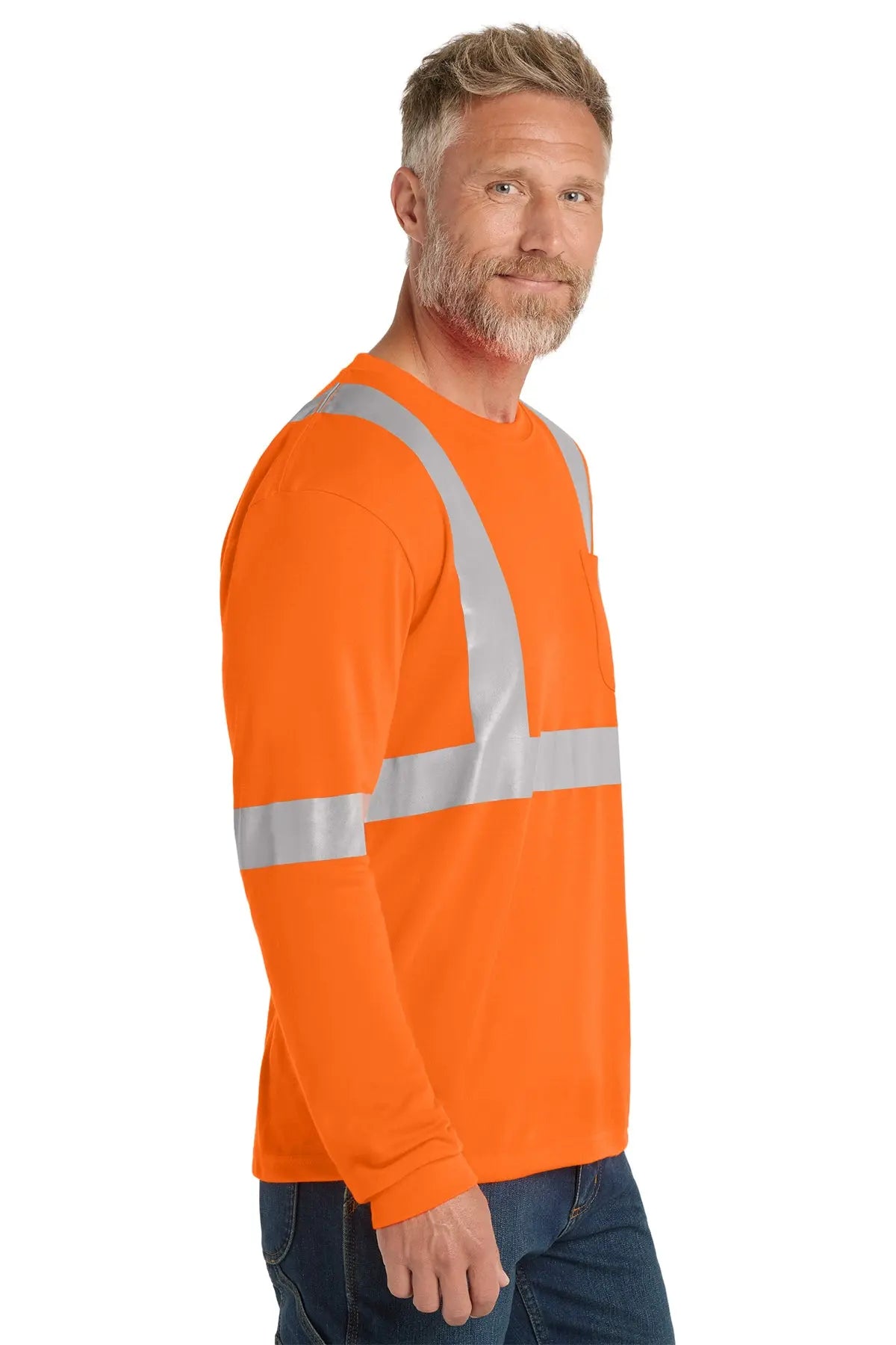 CornerStone® ANSI 107 Class 2 Long Sleeve Safety T-Shirt #CS401LS